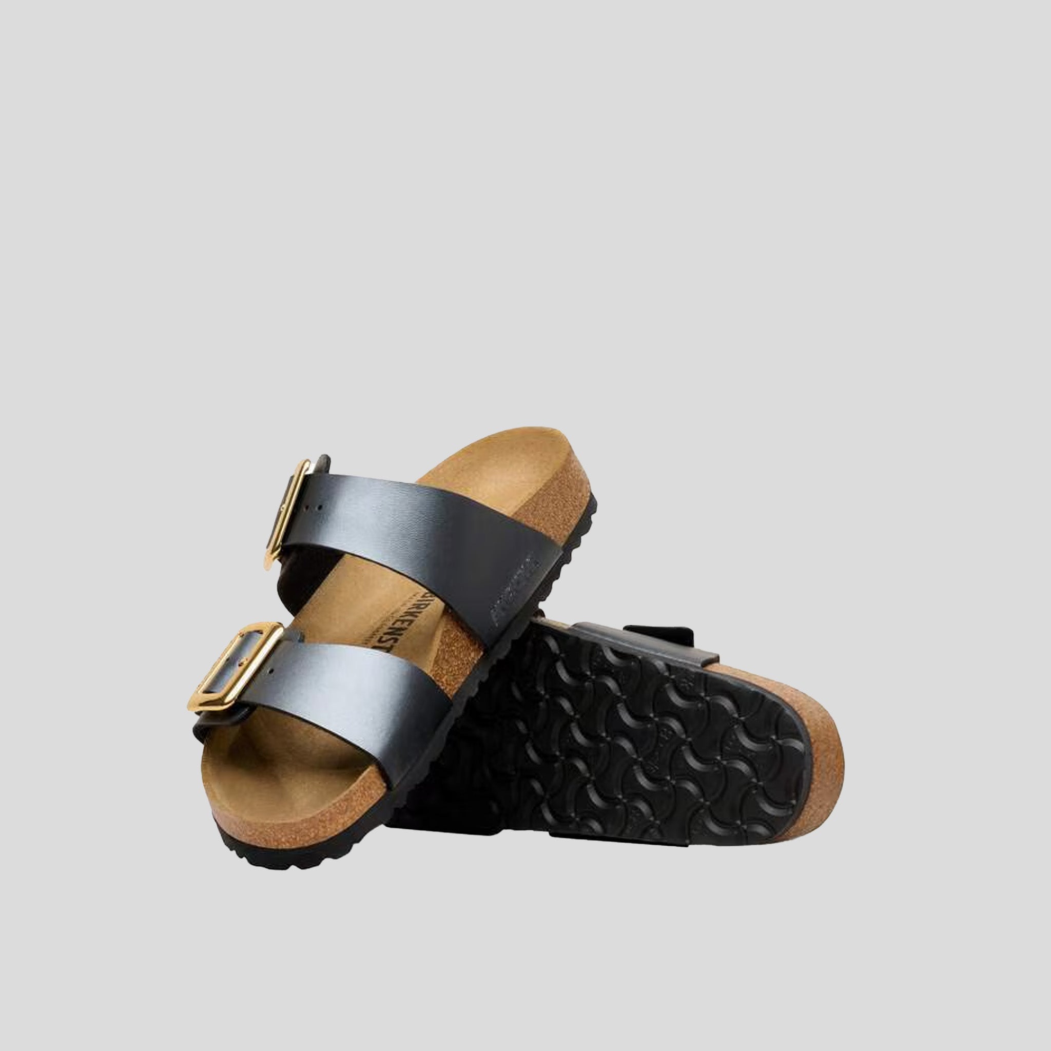 Sydney Luxe Buckle Birko-Flor | Metallic Black