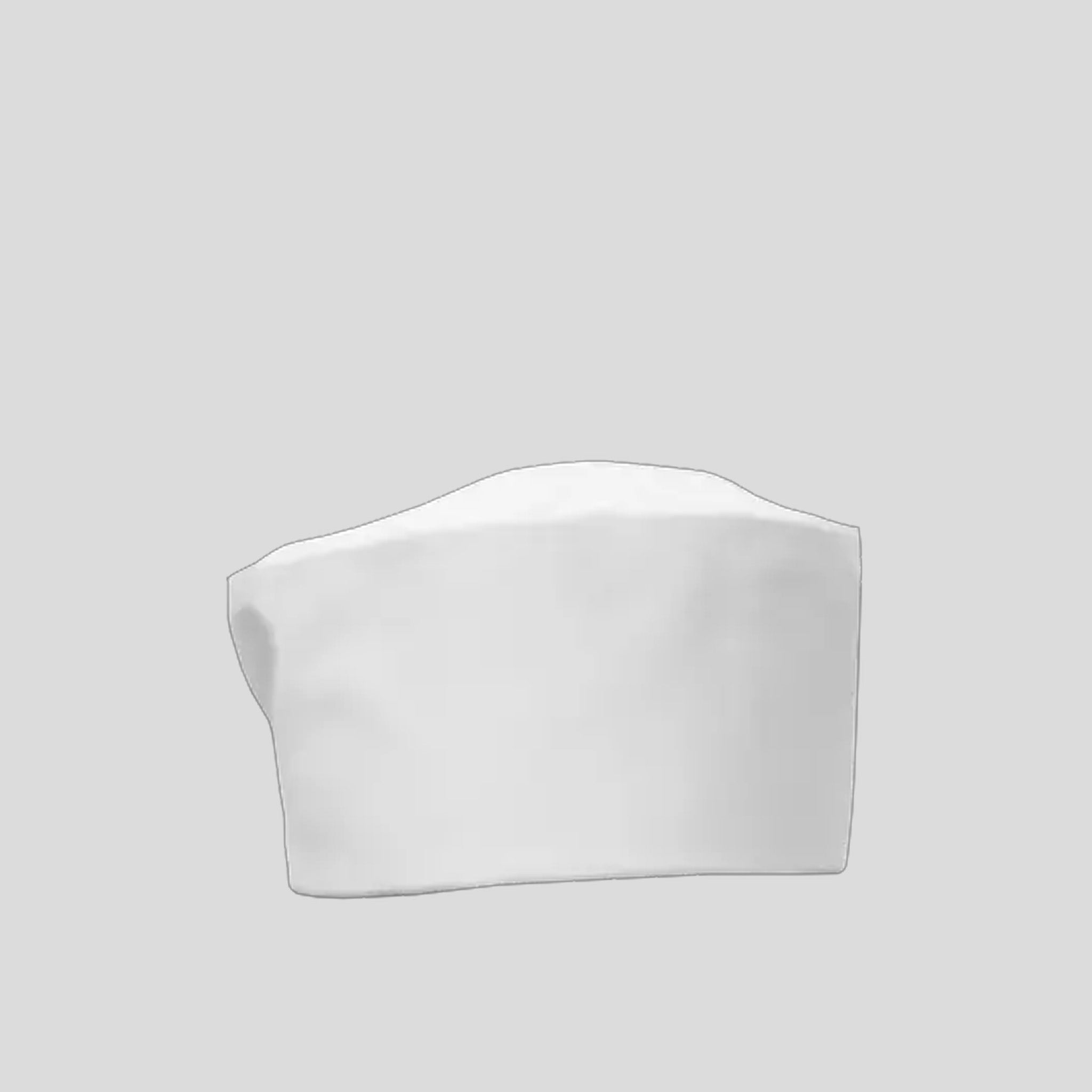 Beanie Cap With Elastic Back | White