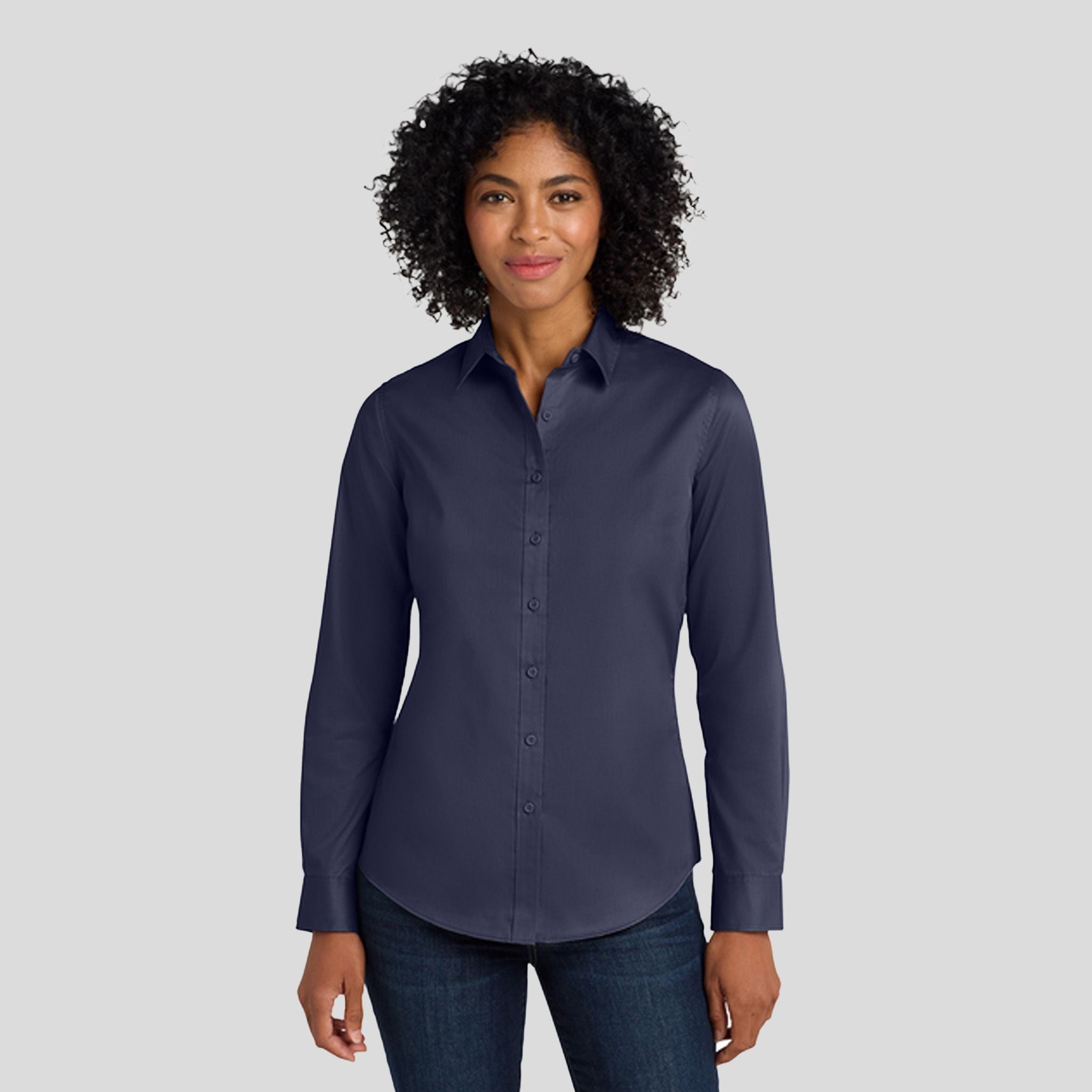 Women's SuperProβ’ Twill Shirt | True Navy
