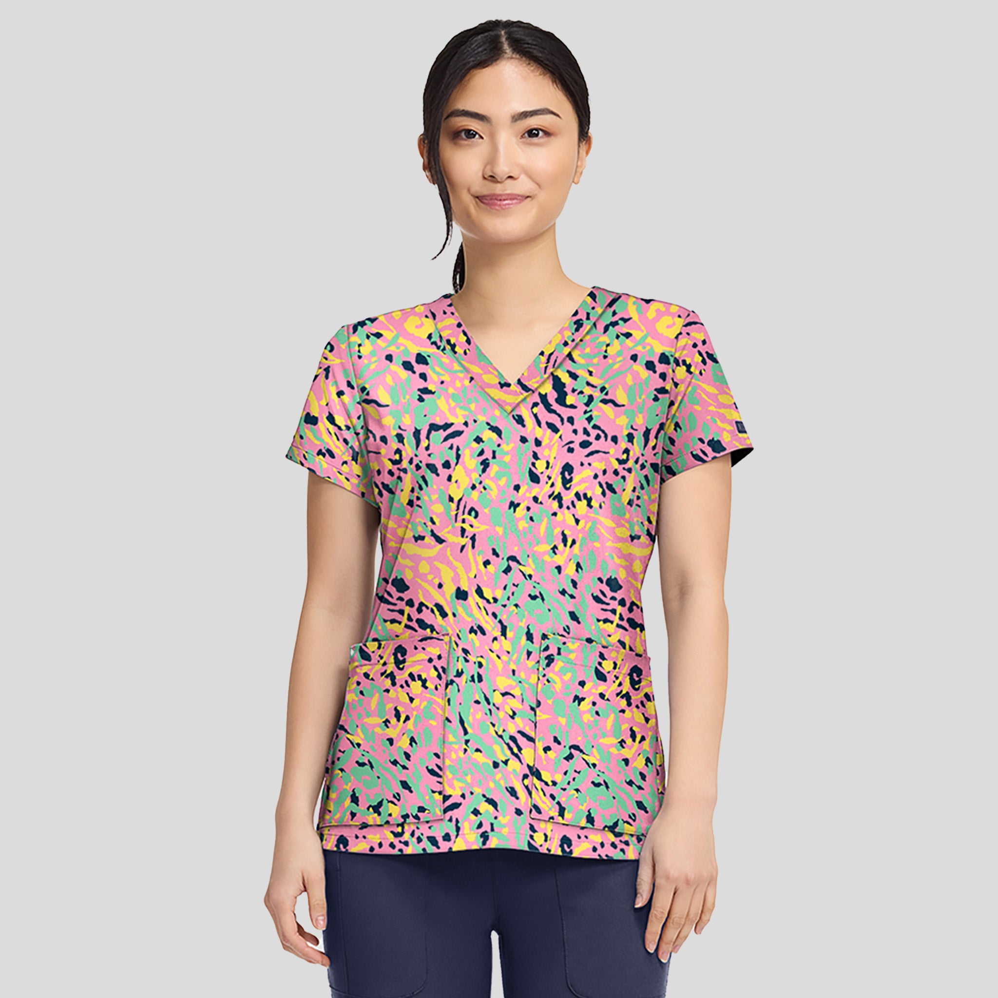 V-Neck Print Top | Tutti Fruitti Tiger