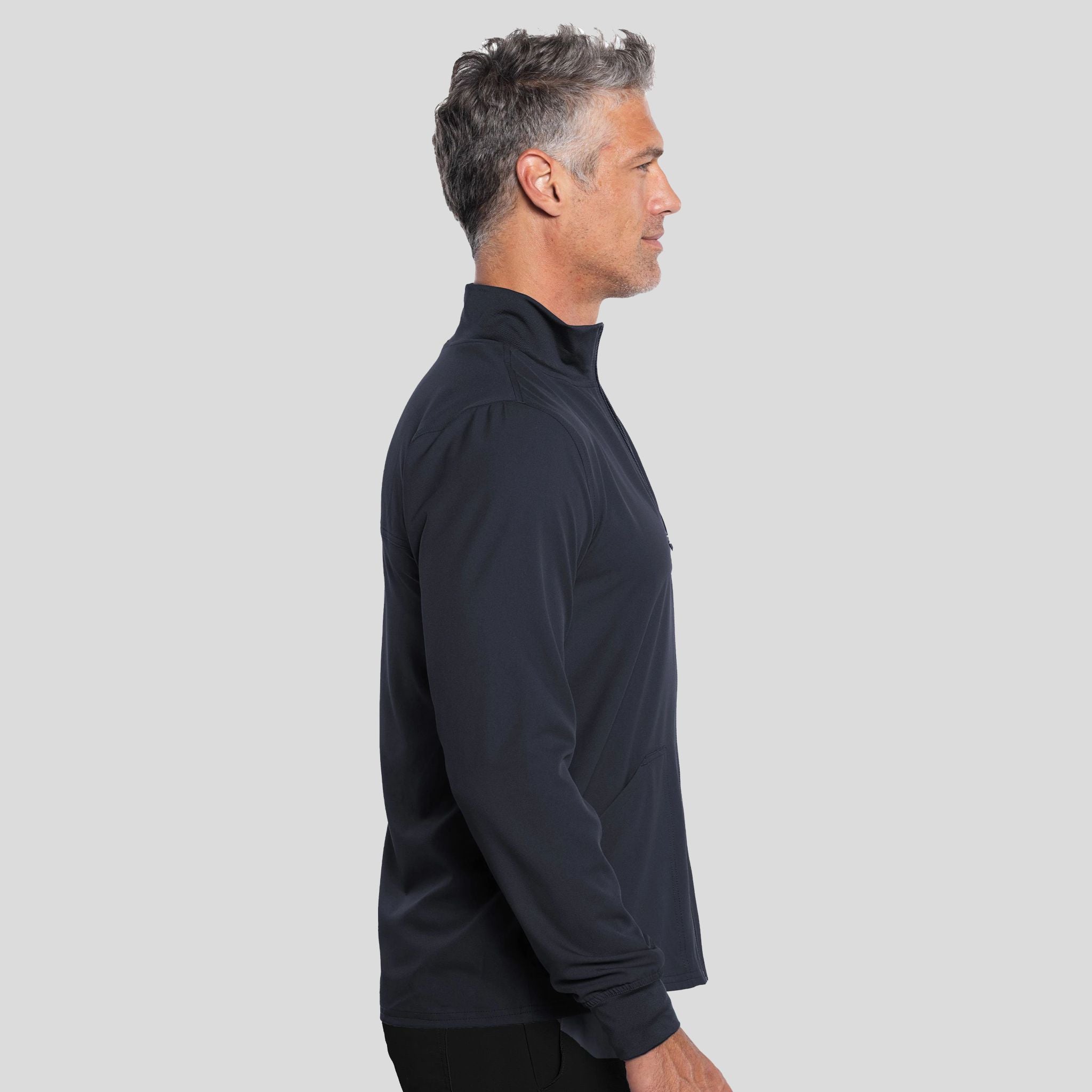 Men's Zip-Front Jacket | Black