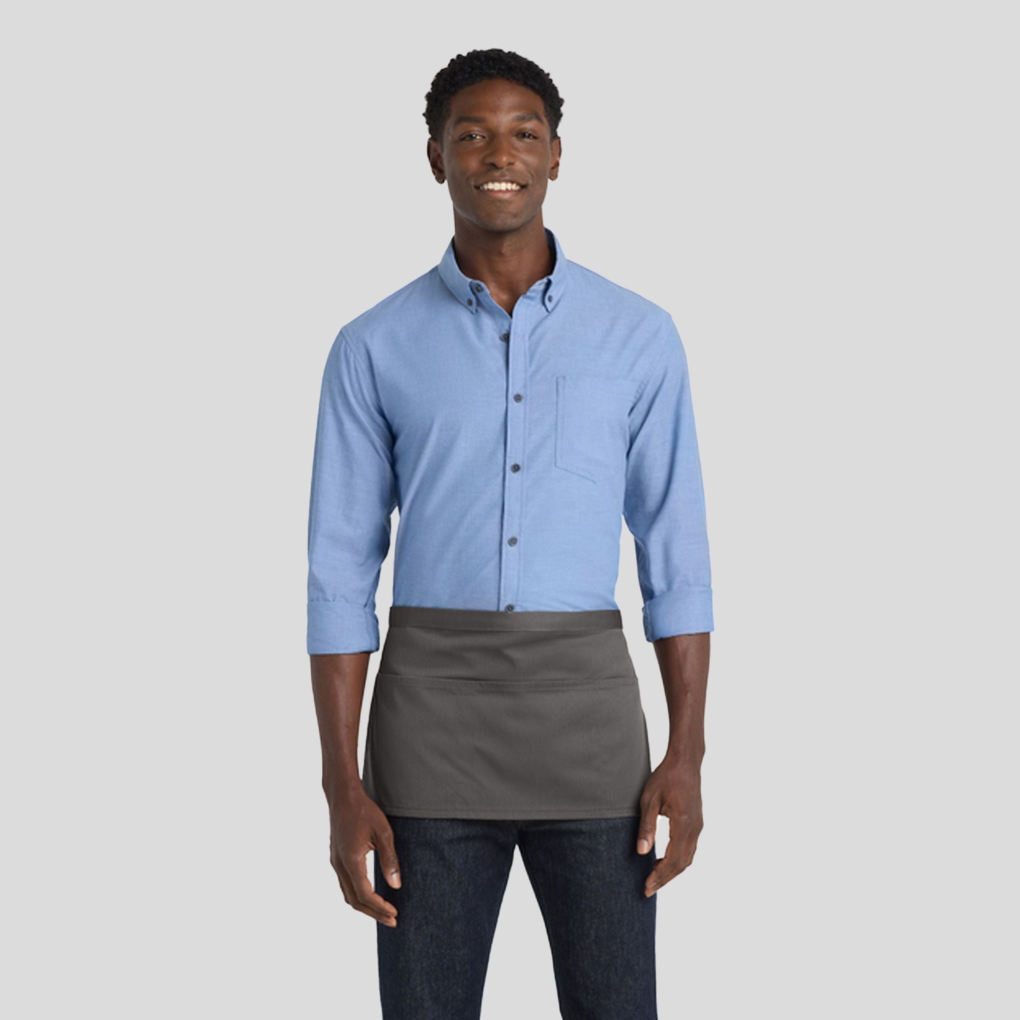 Three-Pocket Waist Apron | Charcoal