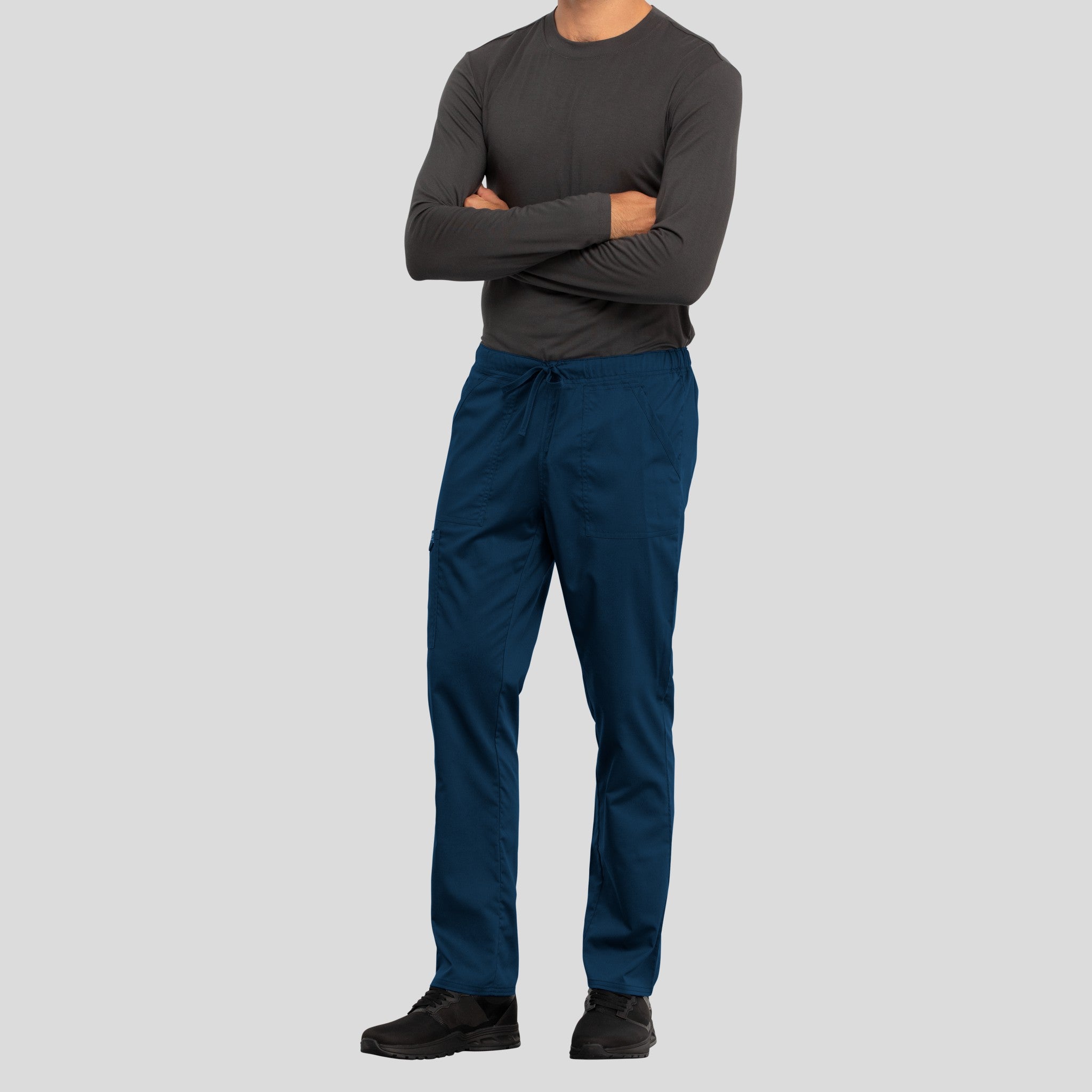 Unisex Drawstring Scrub Pant | Navy