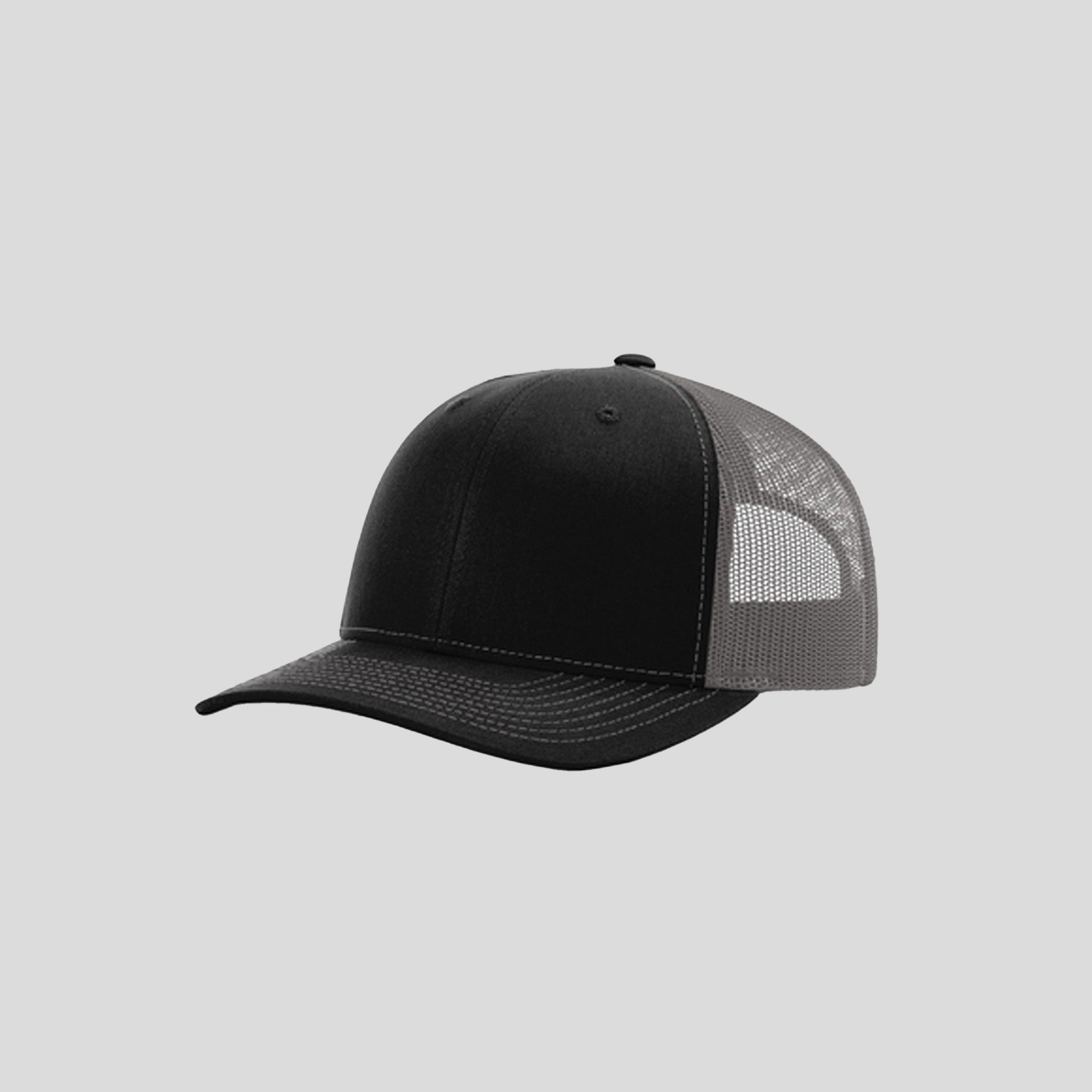 Richardson Trucker Cap | Black/Charcoal