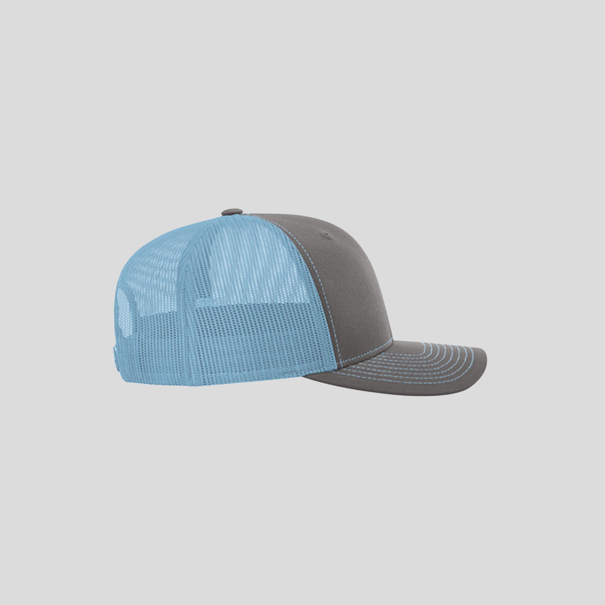 Richardson Trucker Cap | Charcoal/Columbia Blue