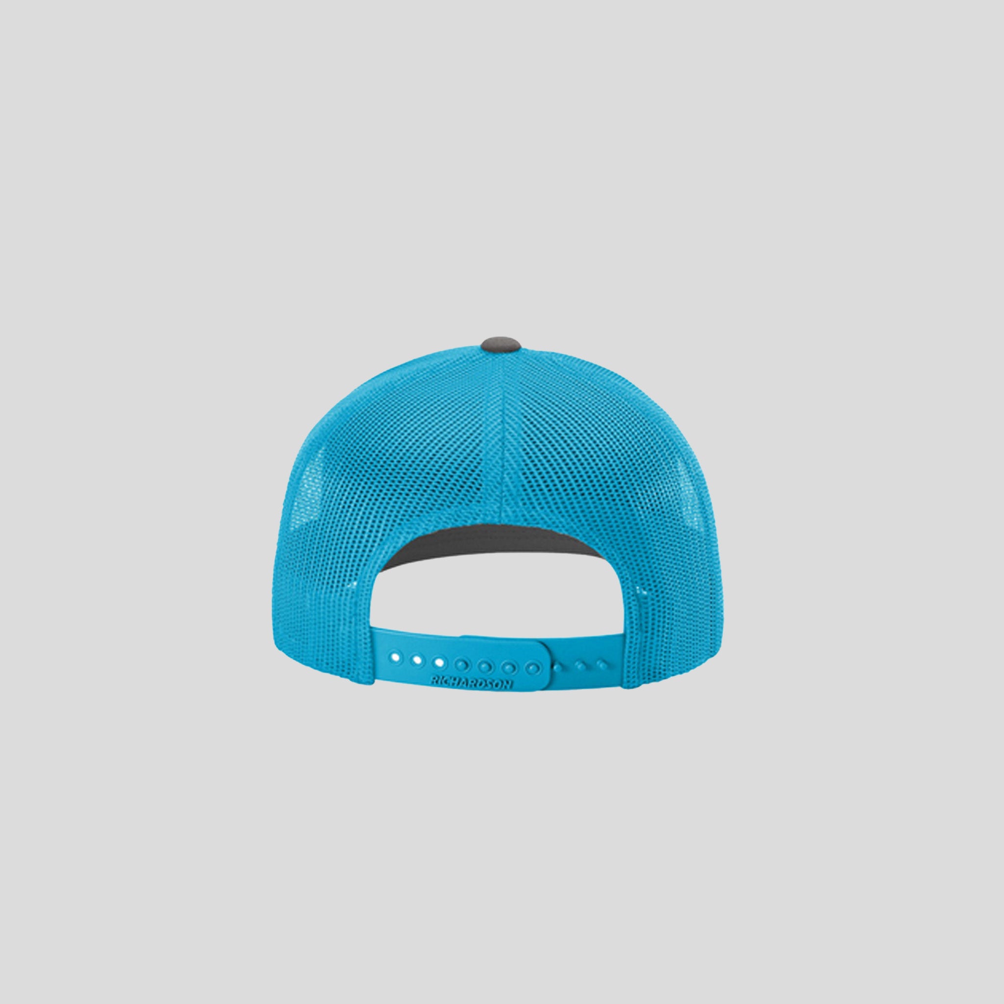 Richardson Trucker Cap | Charcoal/Neon Blue