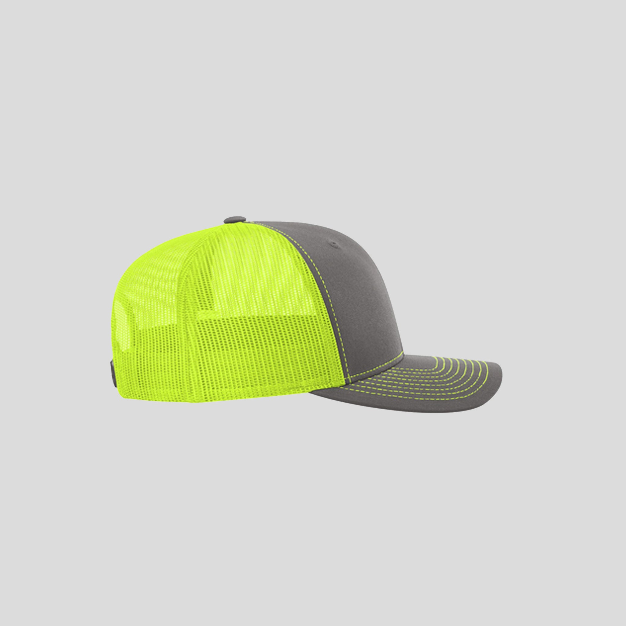 Richardson Trucker Cap | Charcoal/Neon Yellow