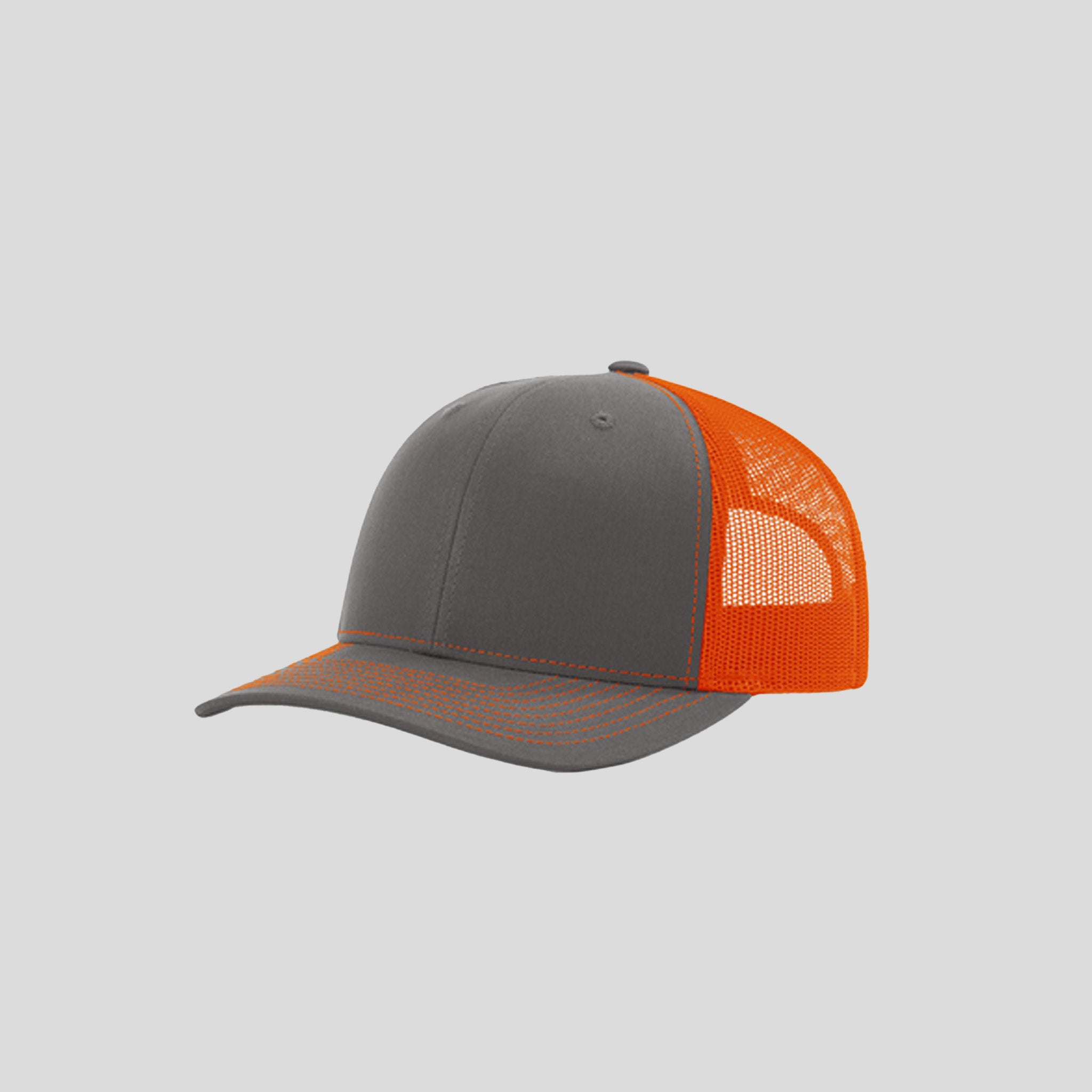 Richardson Trucker Cap | Charcoal/Orange
