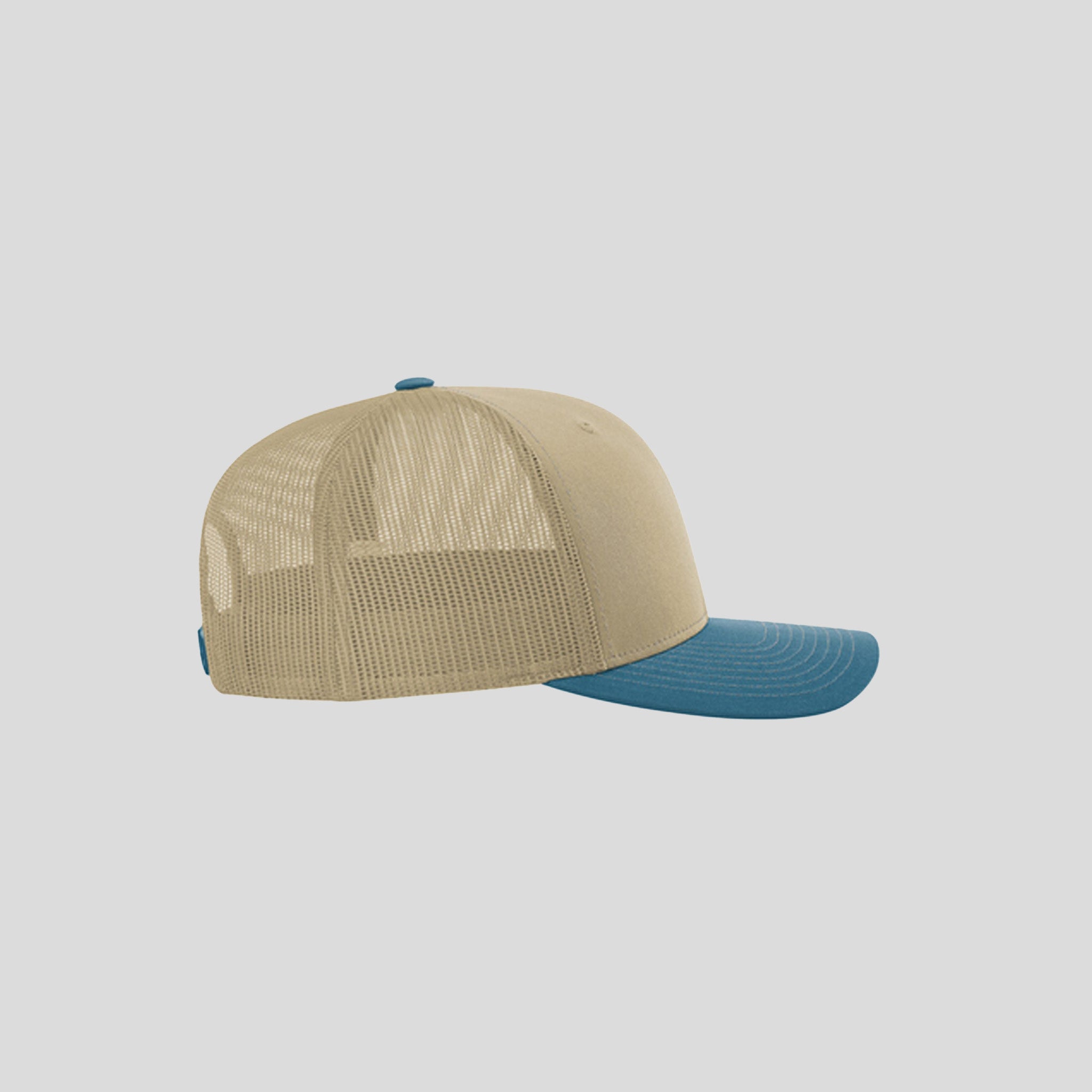 Richardson Trucker Cap | Khaki/Khaki/Legion Blue