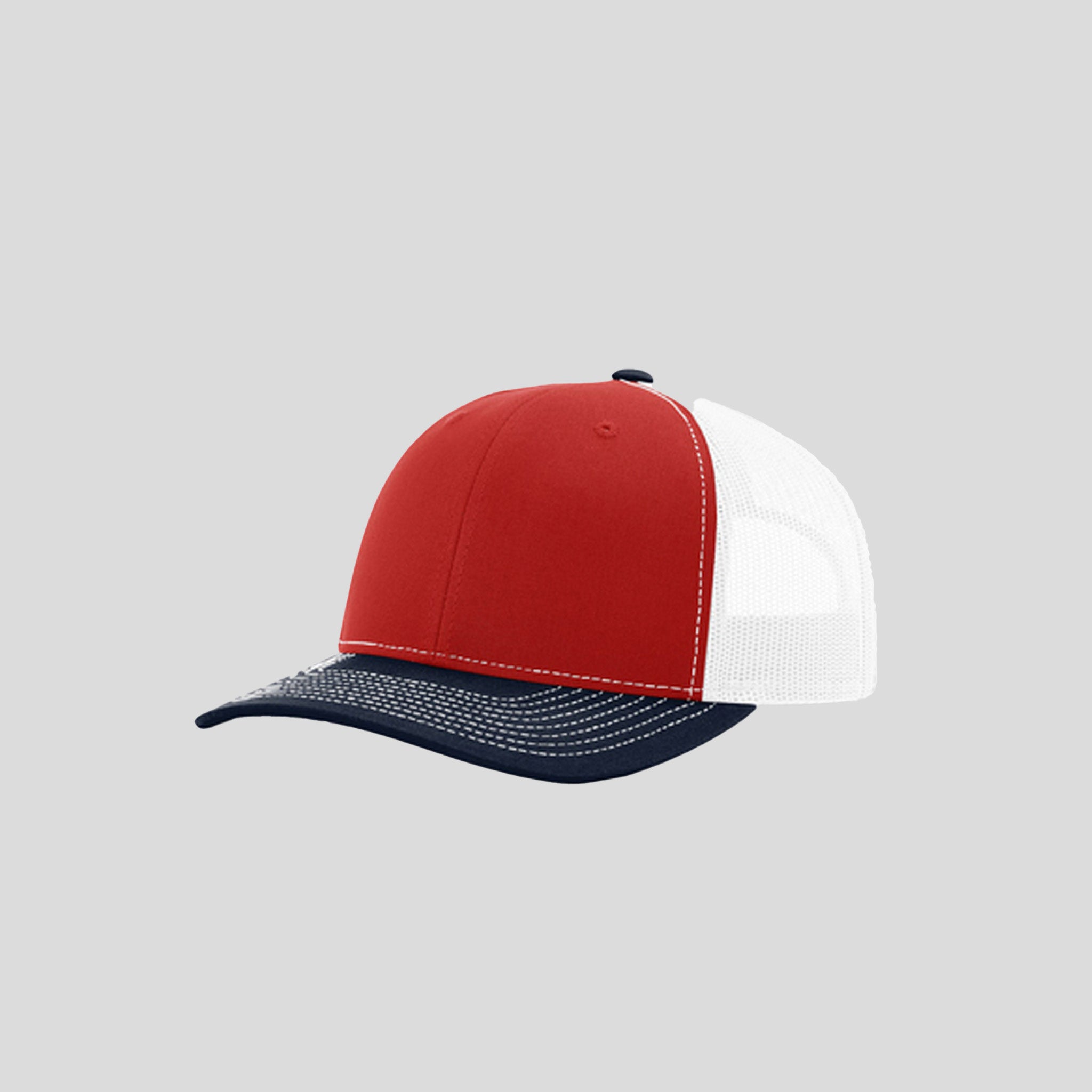 Richardson Trucker Cap | Red/White/Navy
