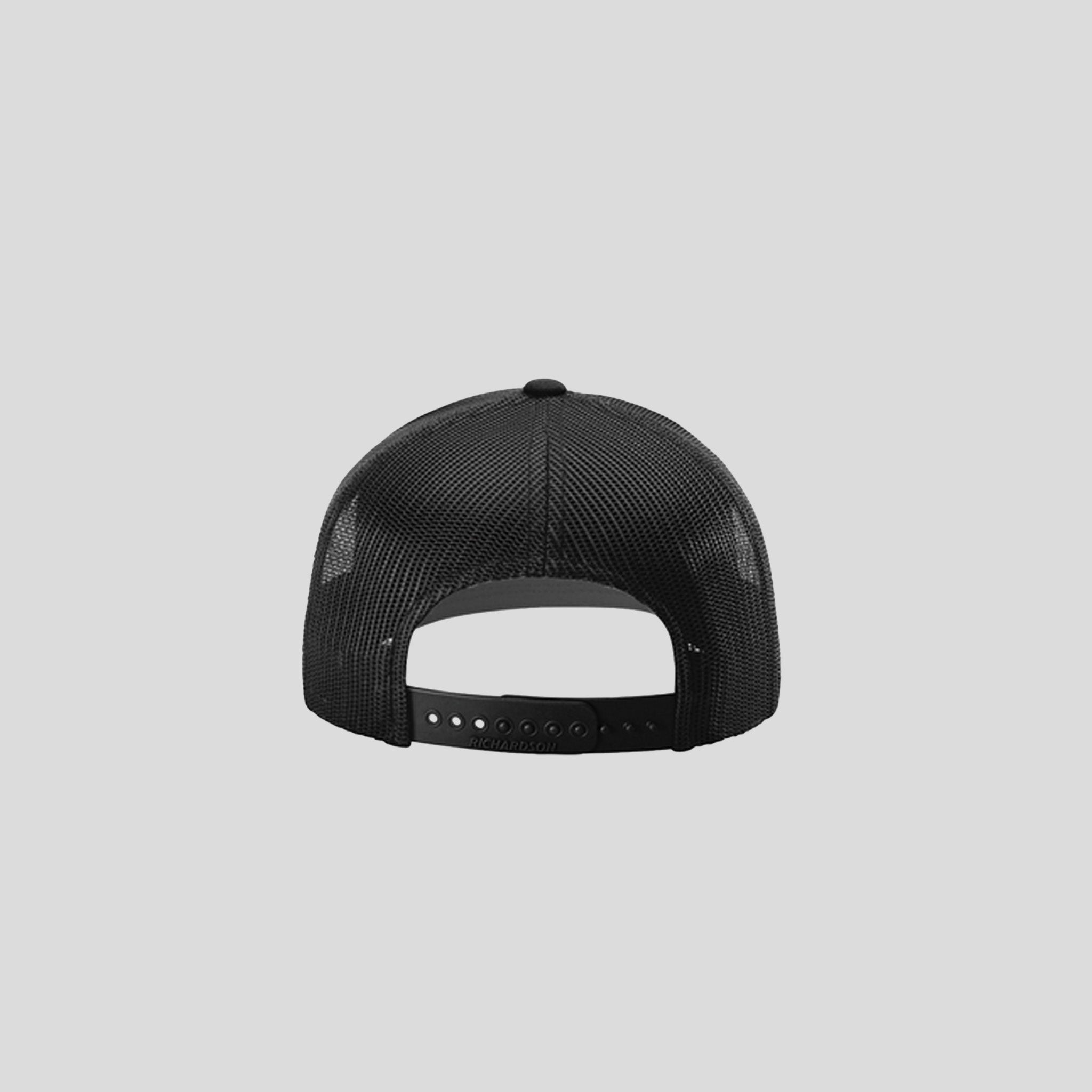 Richardson Trucker Cap | White/Black/Black