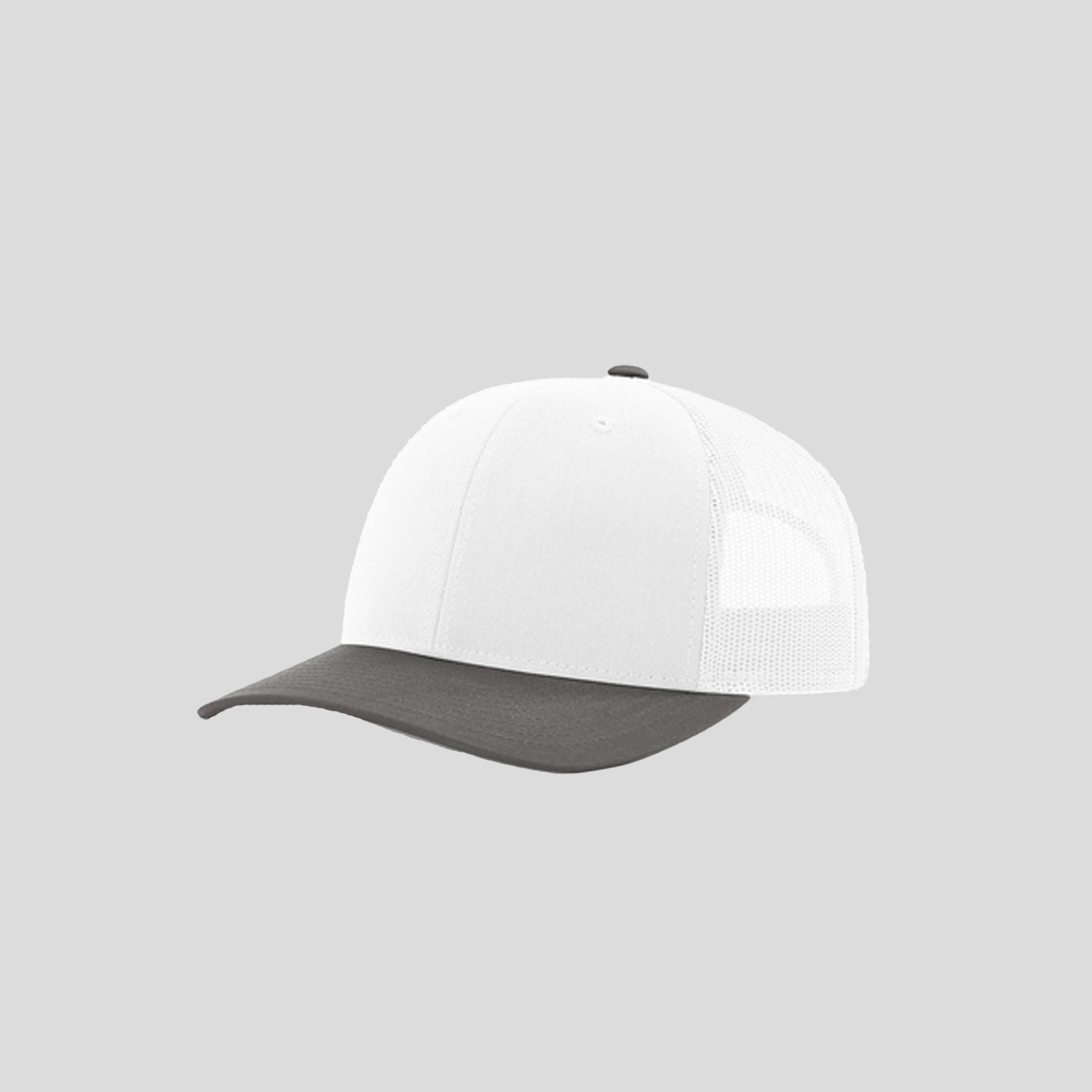 Richardson Trucker Cap | White/White/Charcoal