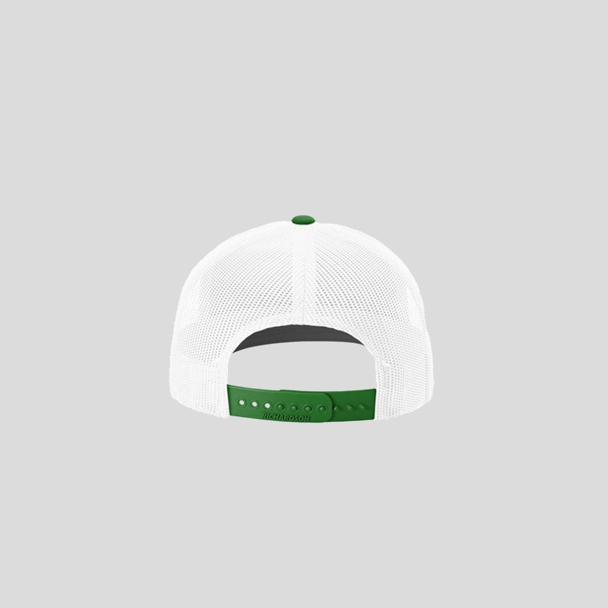 Richardson Trucker Cap | White/White/Kelly