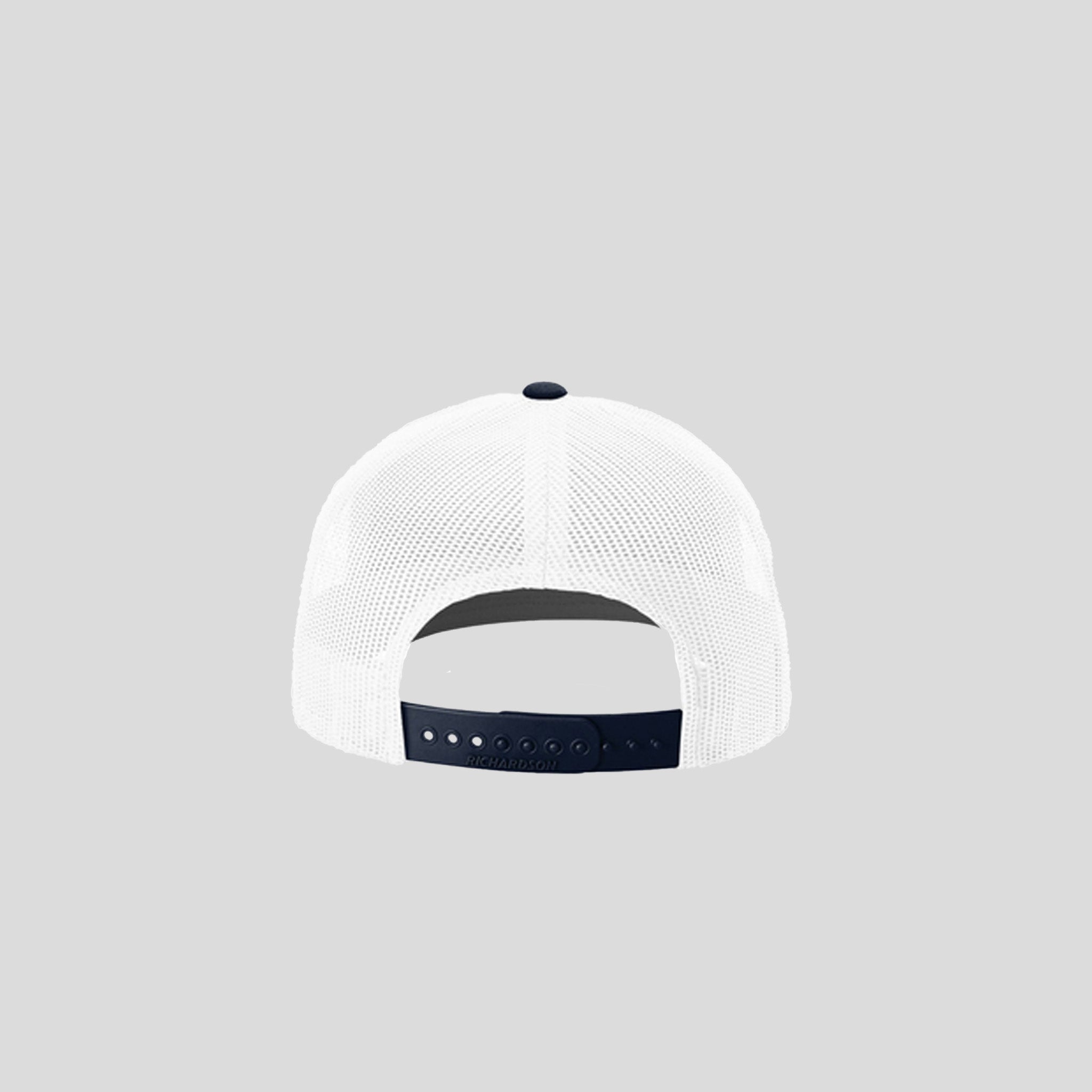 Richardson Trucker Cap | White/White/Navy