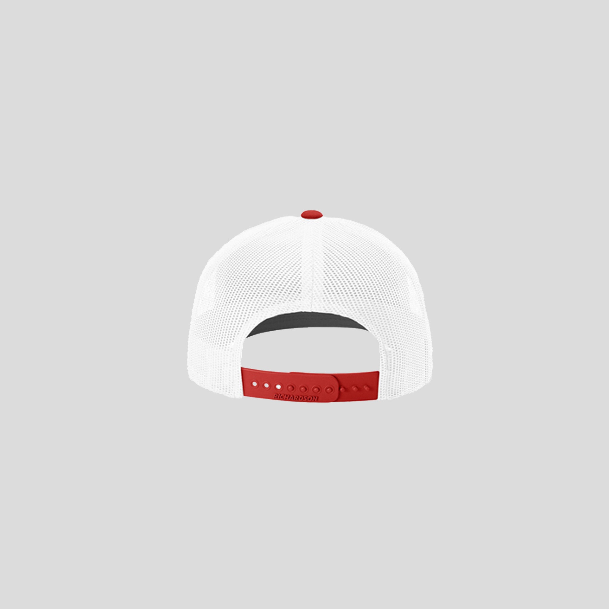 Richardson Trucker Cap | White/White/Red