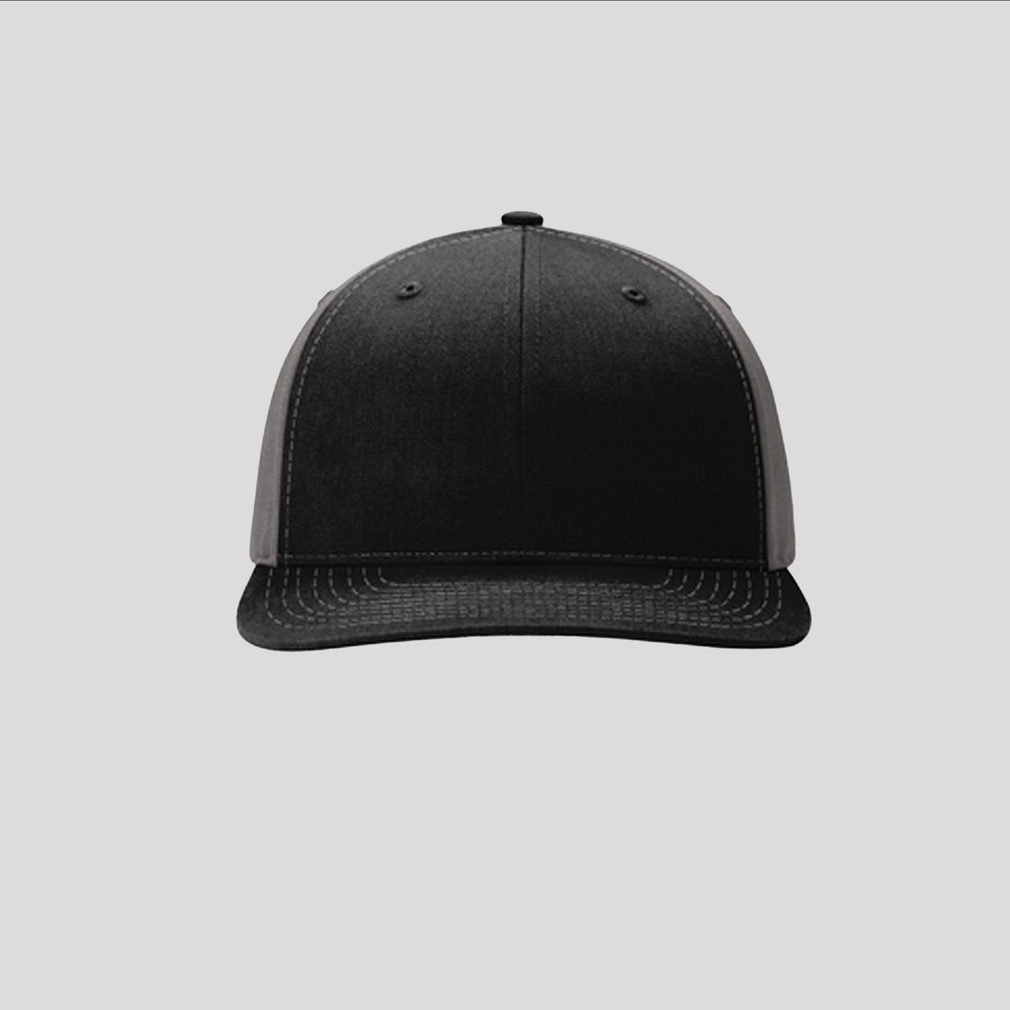 Solid Twill Trucker Hat | Black/Charcoal