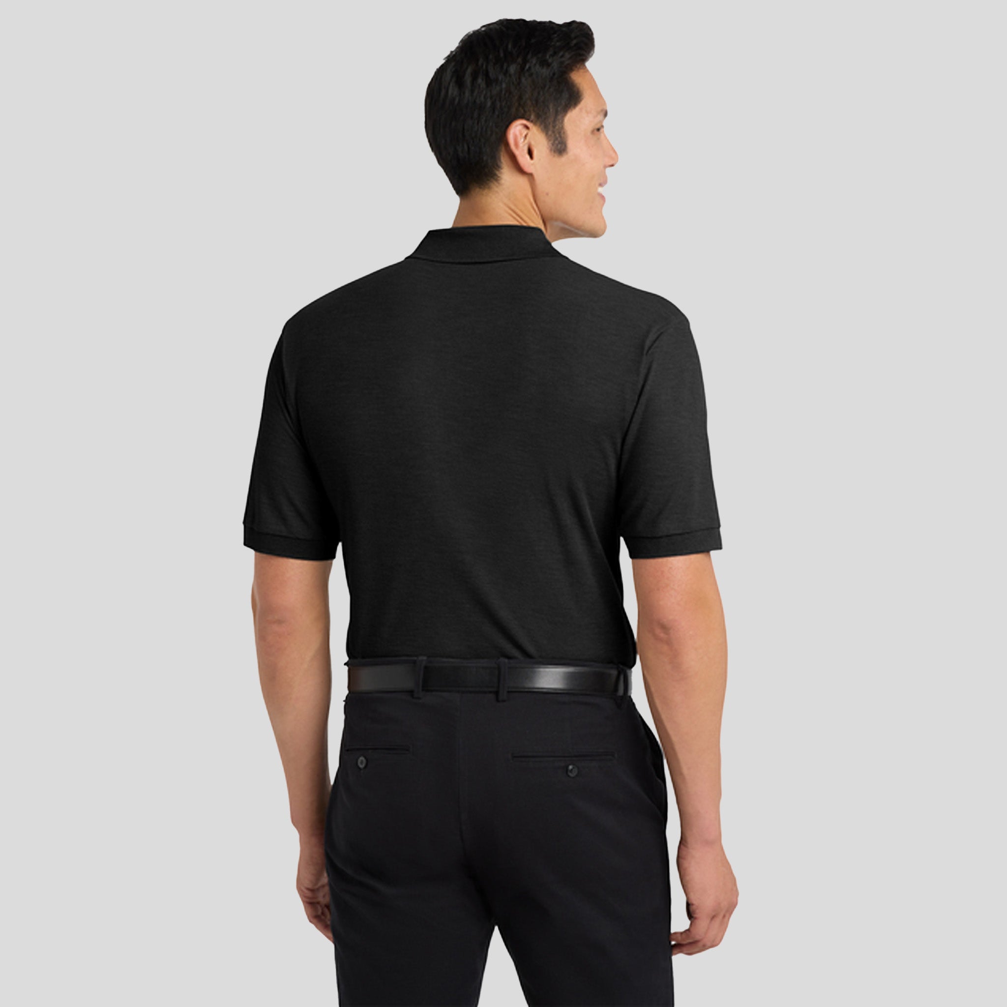 Silk Touch™ Polo with Pocket | Black