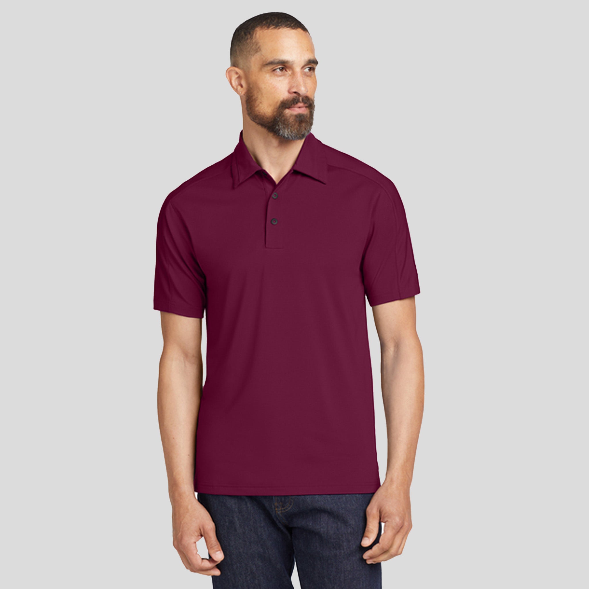Linear Polo | Molten Maroon