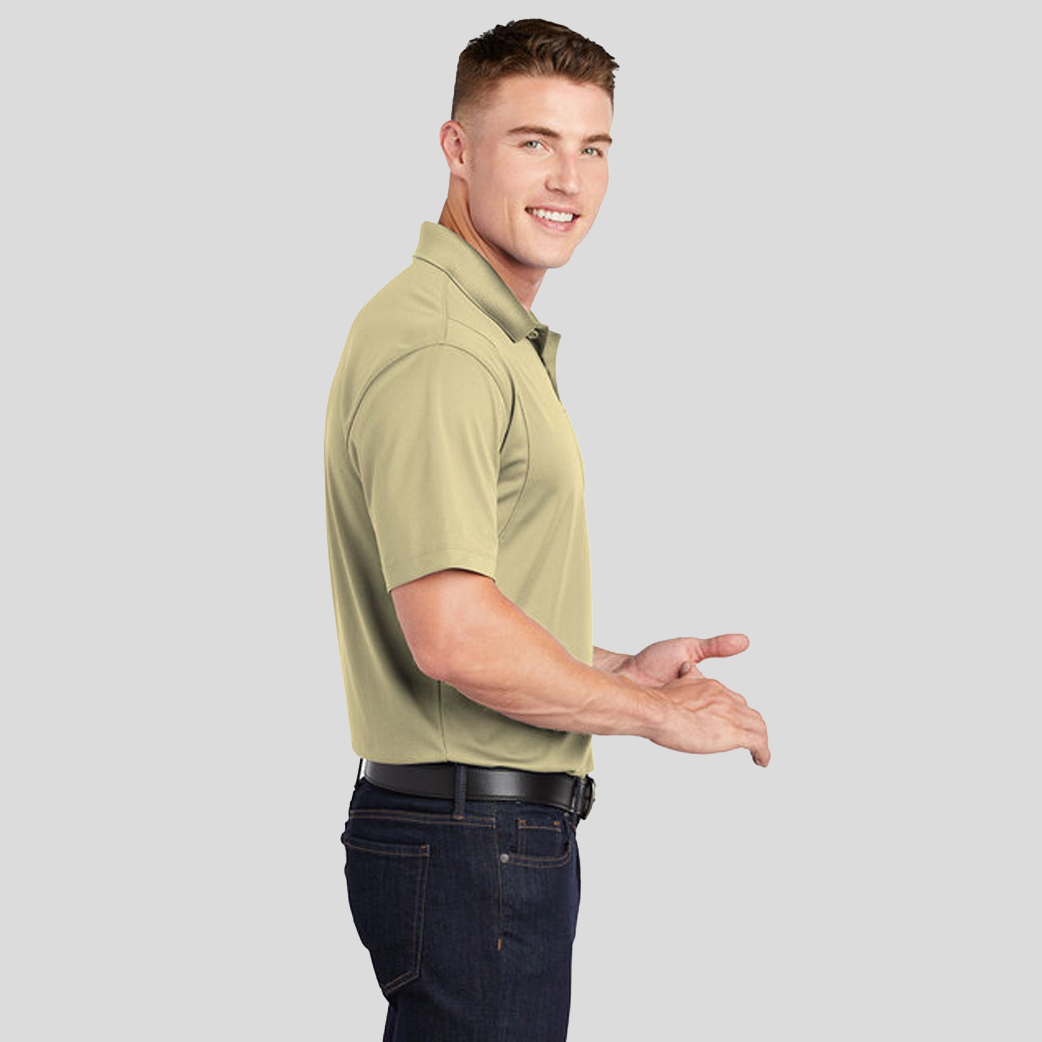 Micropique Sport-Wickยฎ Polo | Vegas Gold