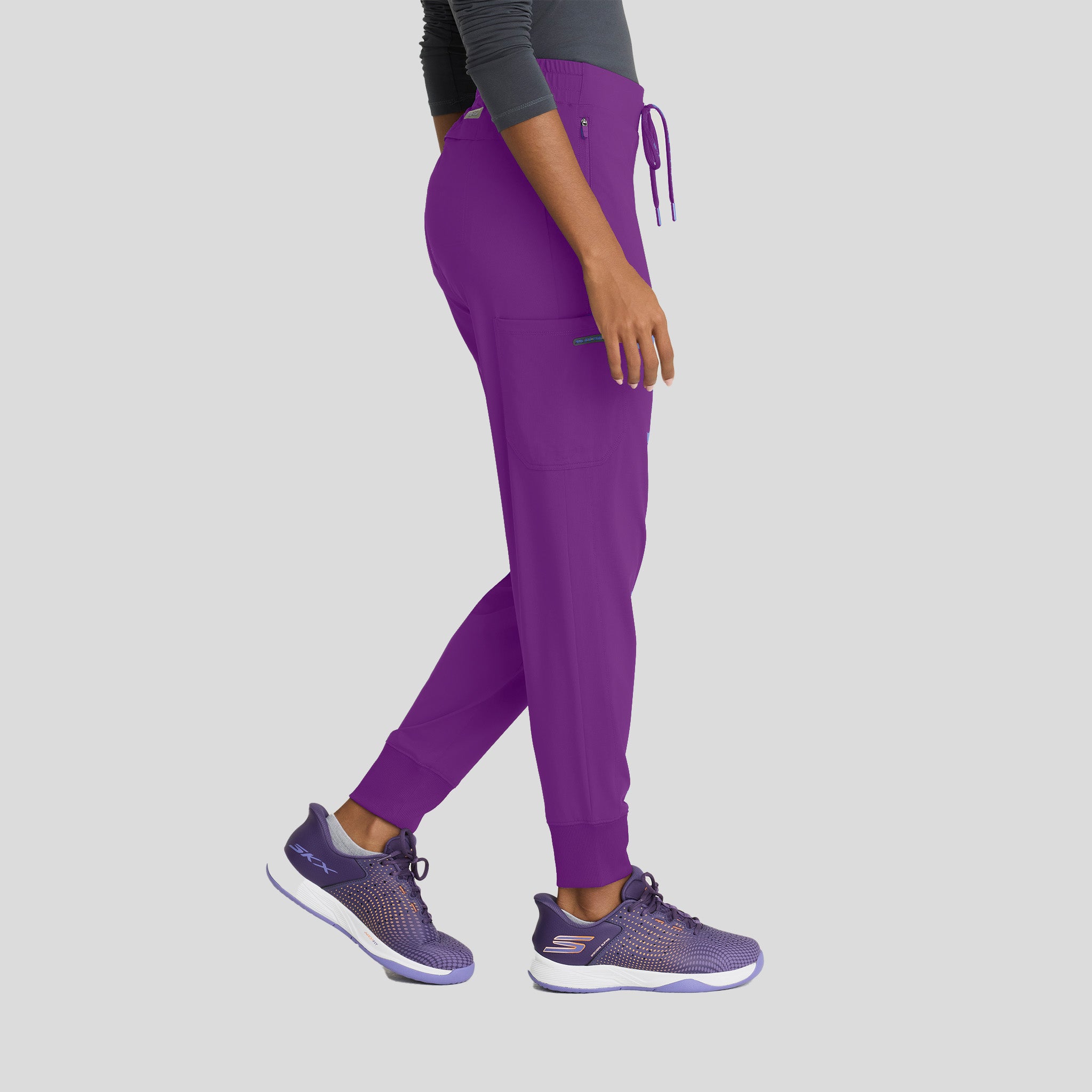 Pace 5-Pocket Ribbed Cuff Jogger | Violet Burst