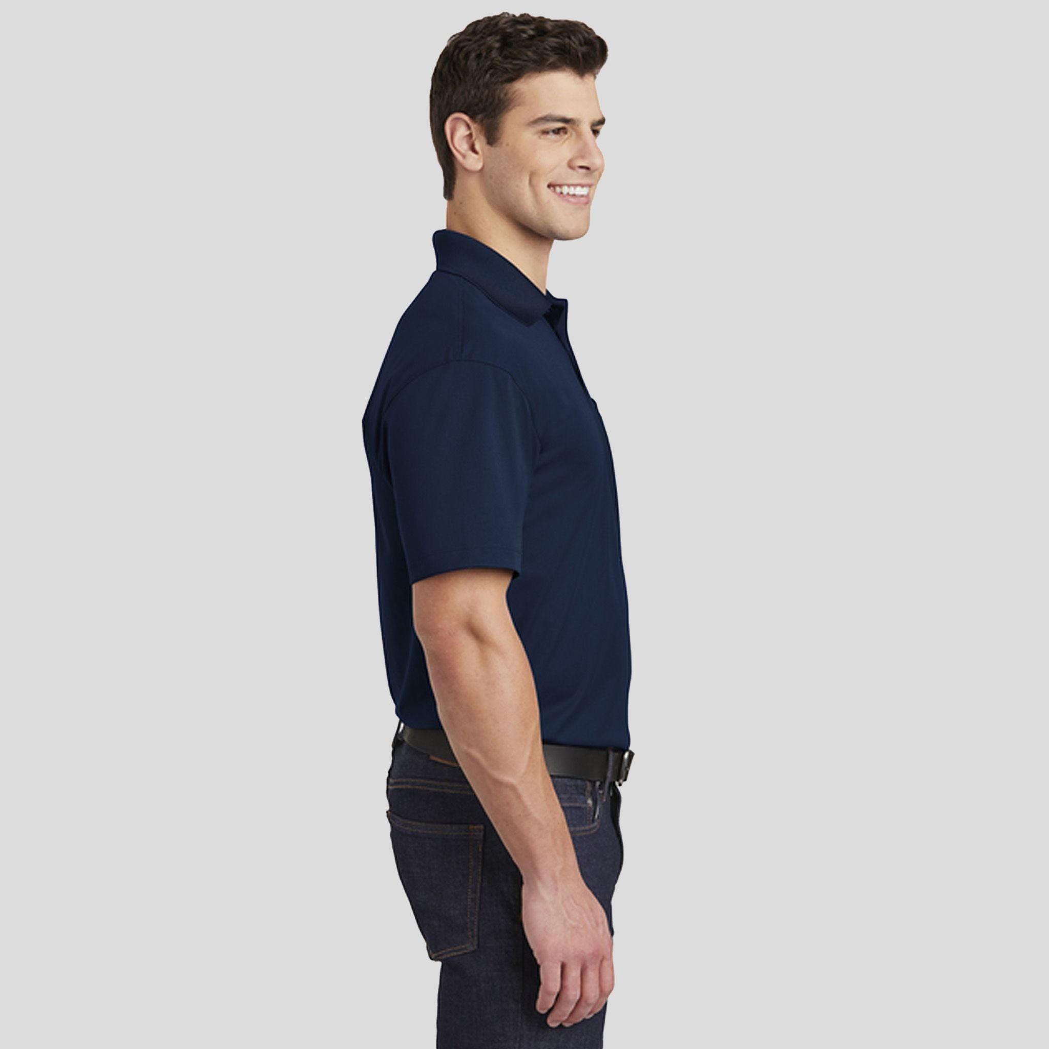 Micropique Sport-Wickยฎ Pocket Polo | True Navy