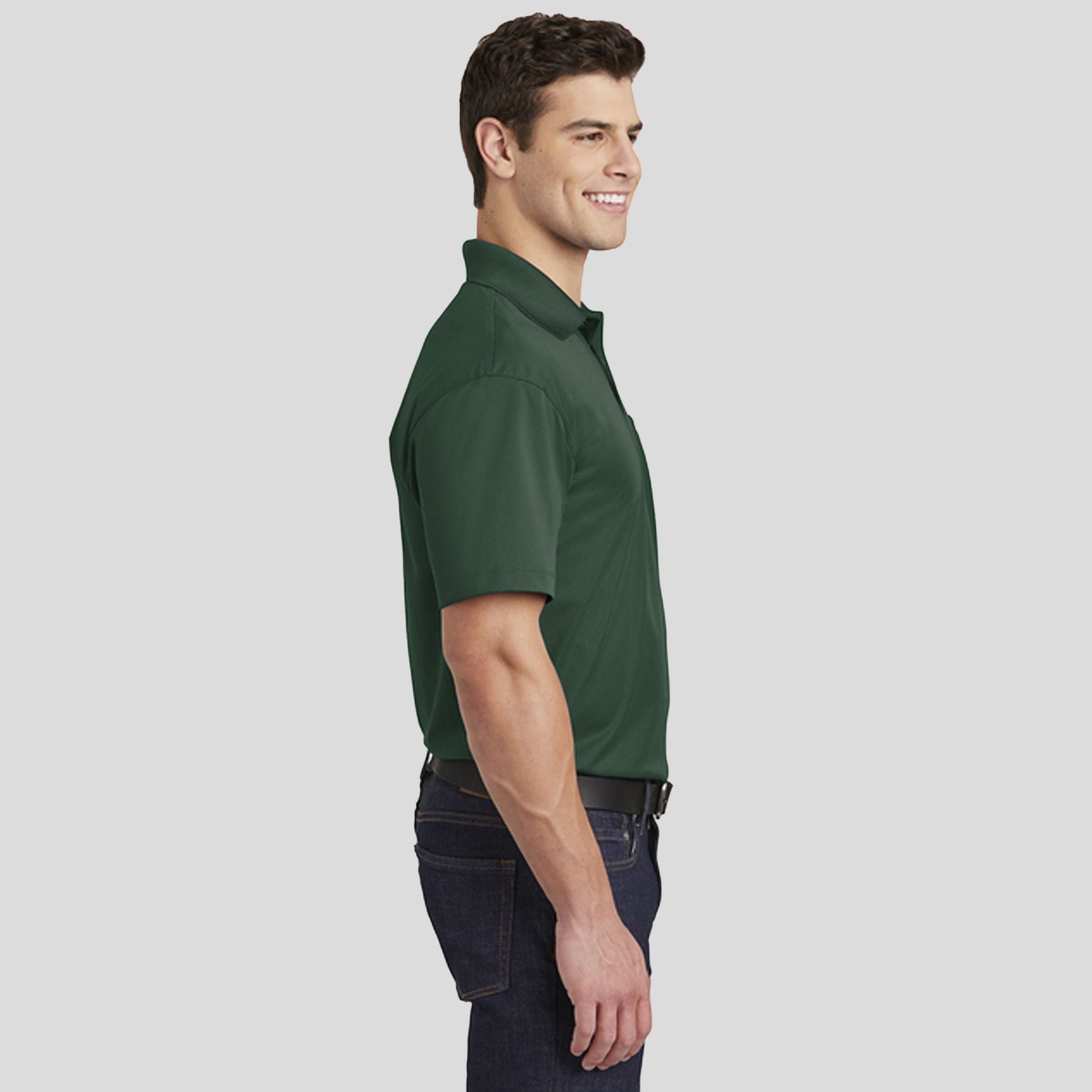 Micropique Sport-Wickยฎ Pocket Polo | Forest Green