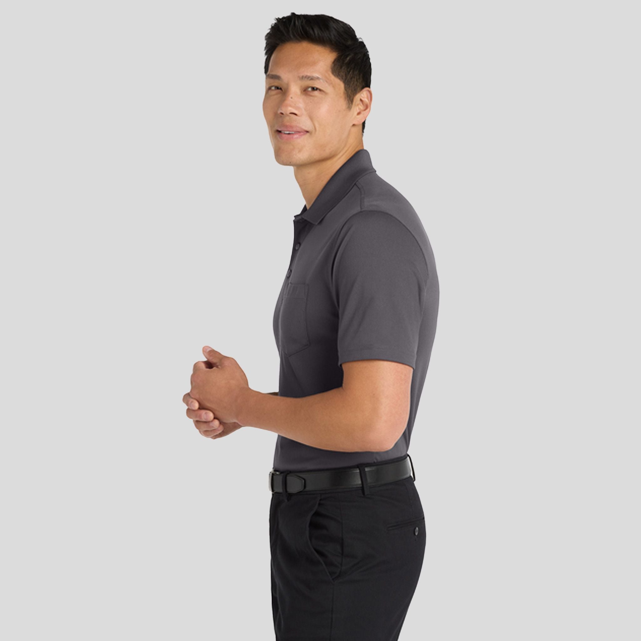 Dry Zoneยฎ UV Micro-Mesh Pocket Polo | Graphite
