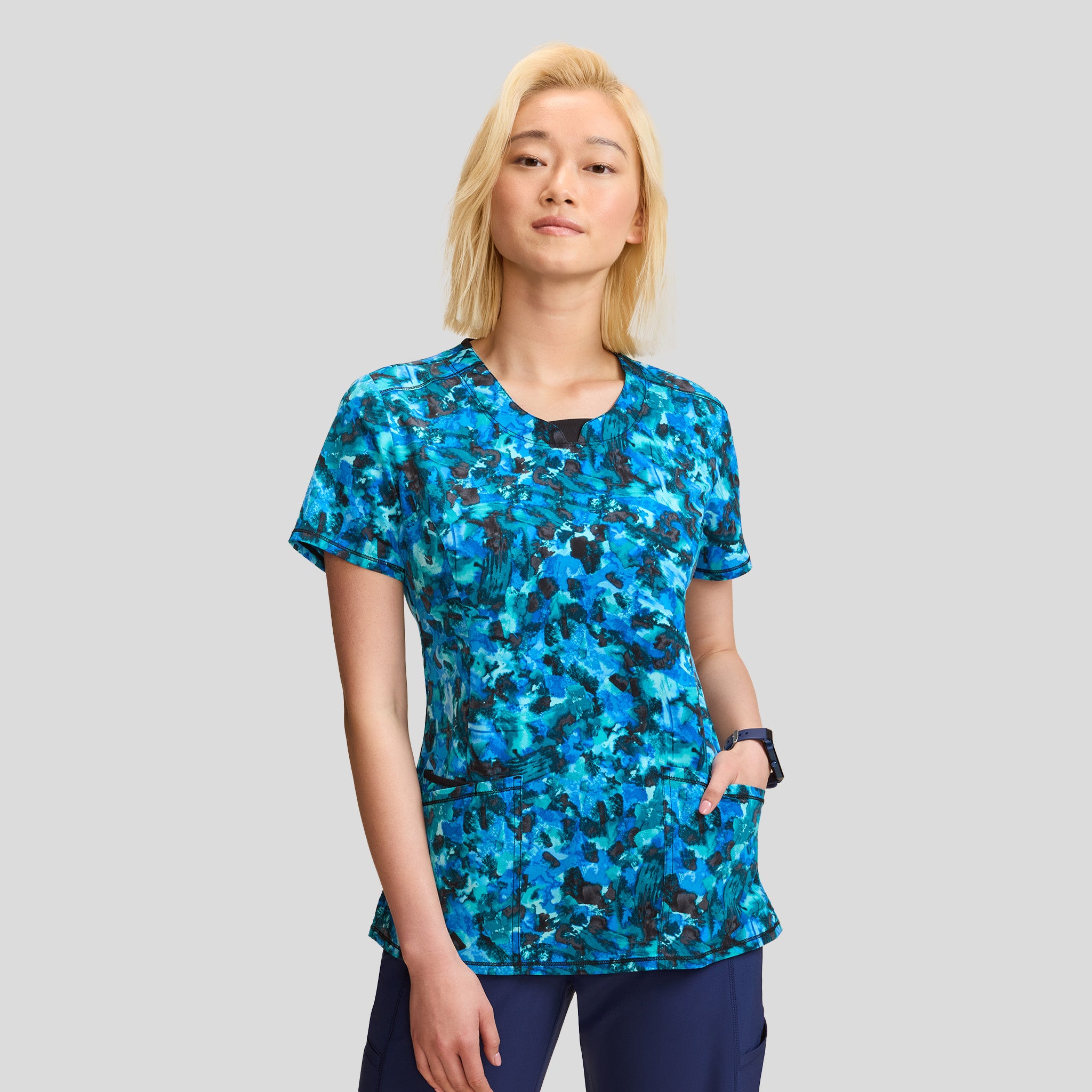 Tech Camo Print Top