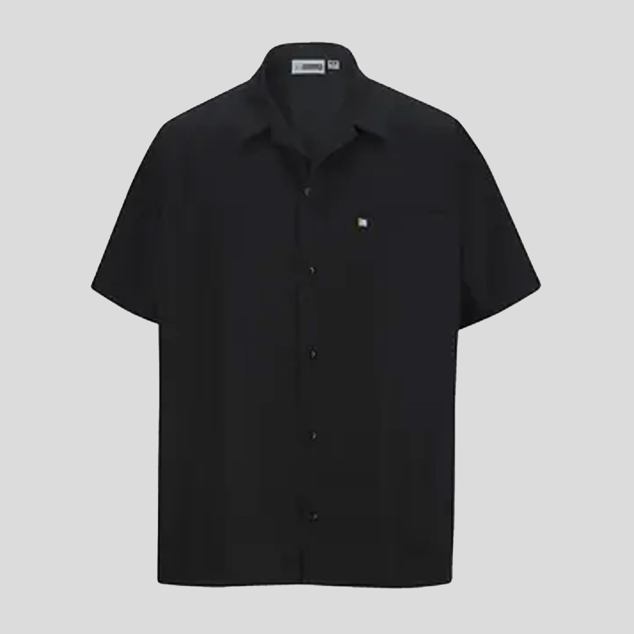 Button Front Cook Shirt | Black