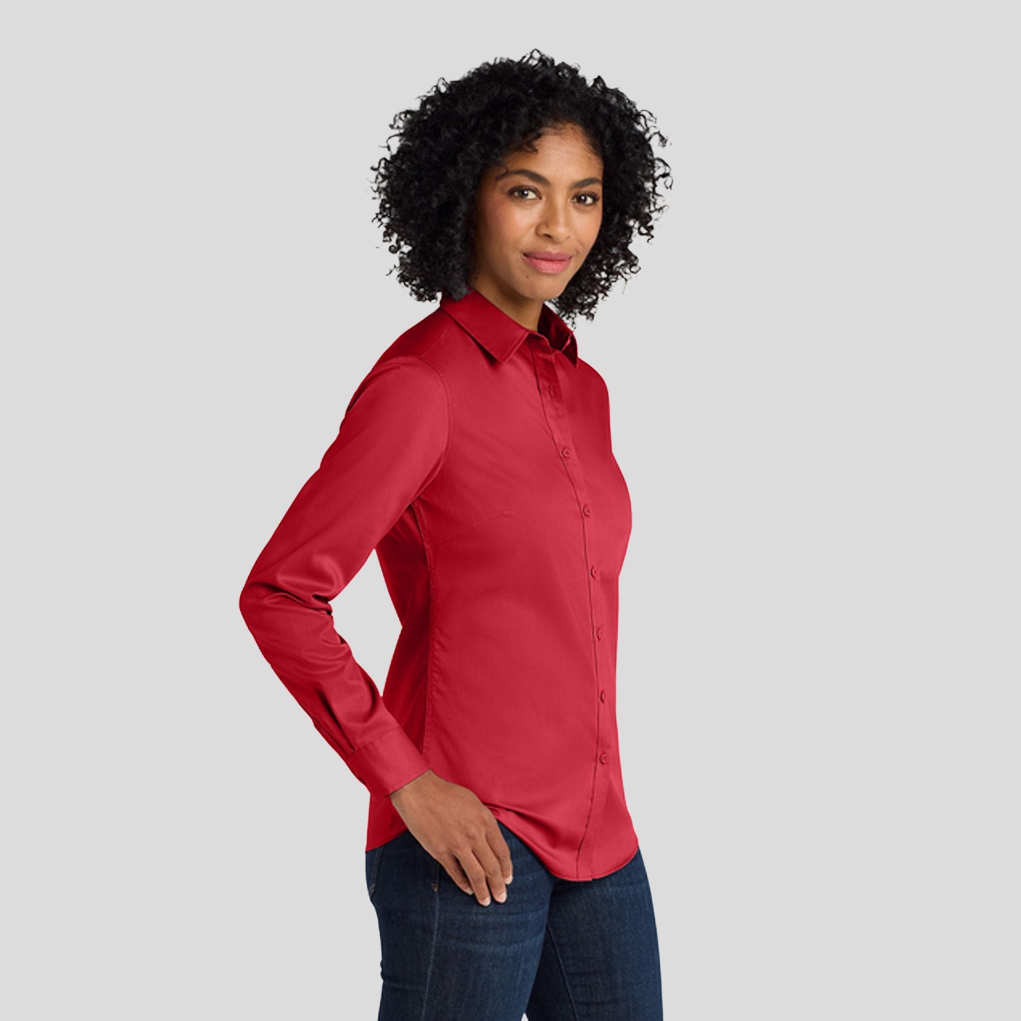 Women's SuperPro™ Twill Shirt | Rich Red