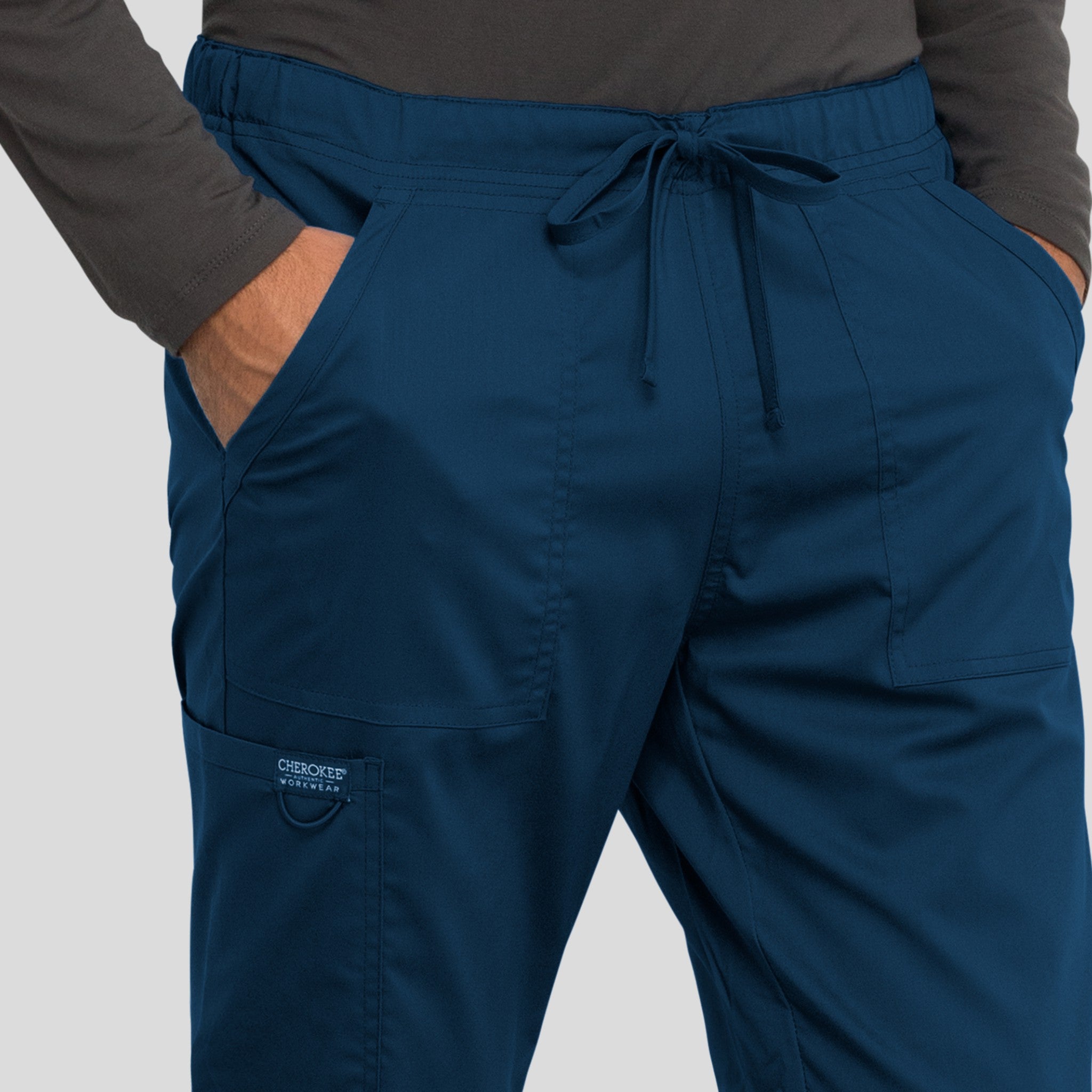 Unisex Drawstring Scrub Pant | Navy