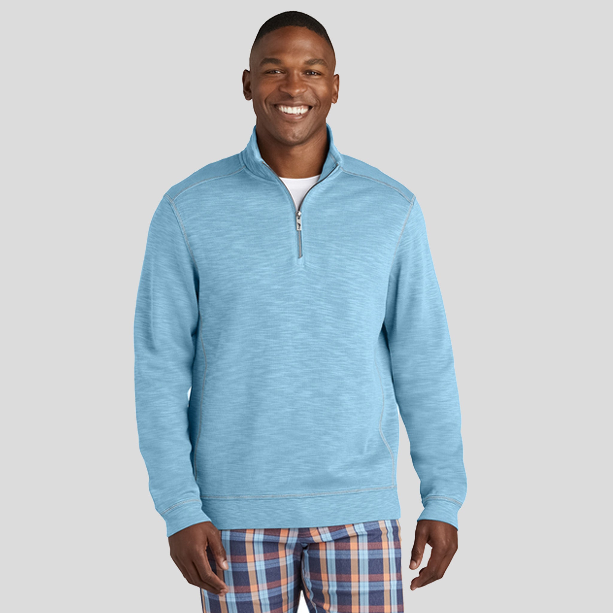 Men's Tobago Bay 1/2-Zip | Light Sky Blue