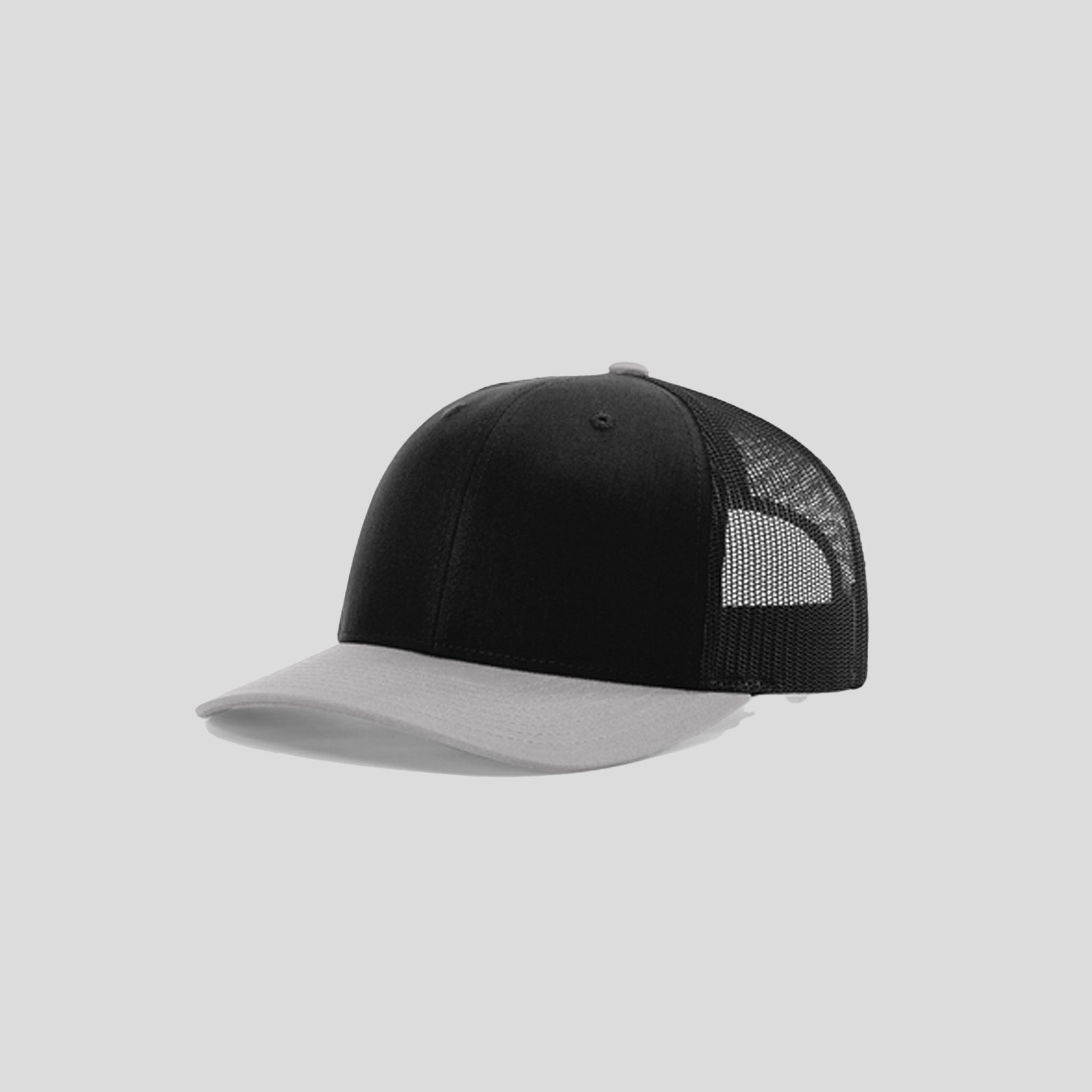 Richardson Trucker Cap | Black/Black/Light Grey