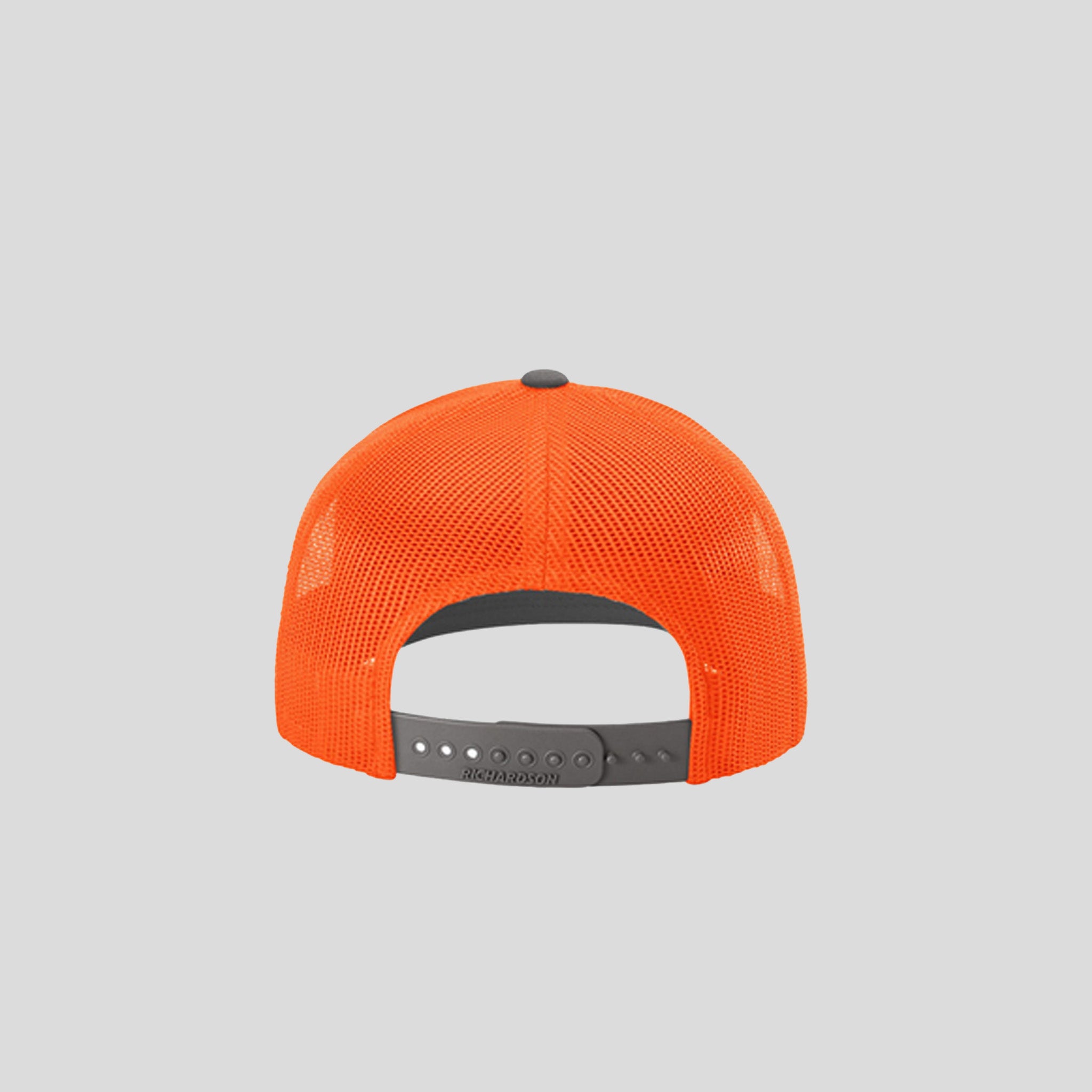 Richardson Trucker Cap | Charcoal/Neon Orange