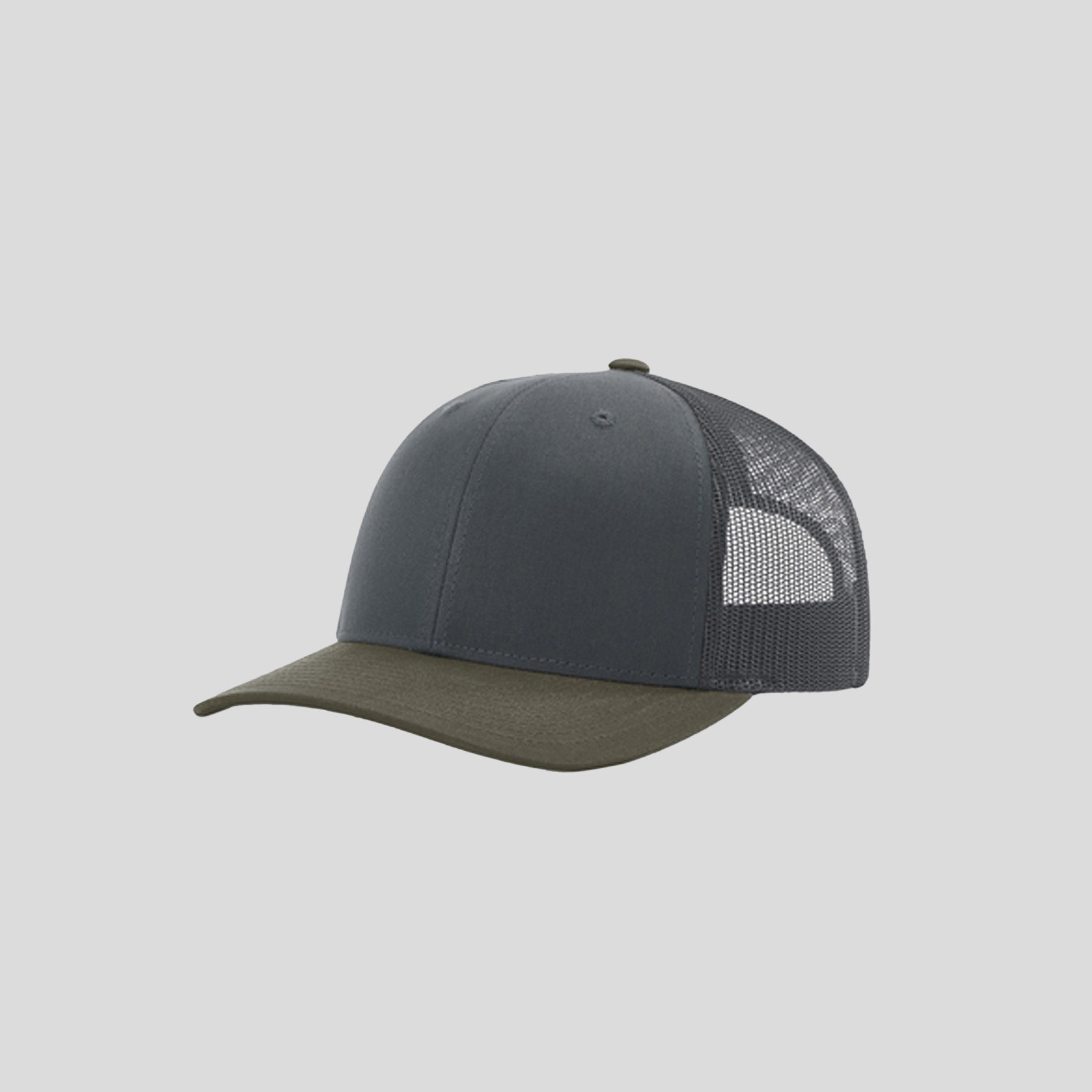 Richardson Trucker Cap | Gunmetal/Gunmetal/Chocolate Chip