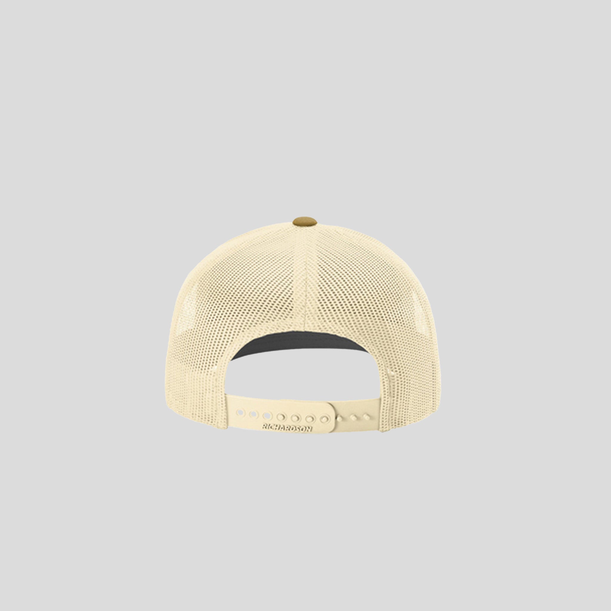 Richardson Trucker Cap | Heather Grey/Birch/Amber Gold