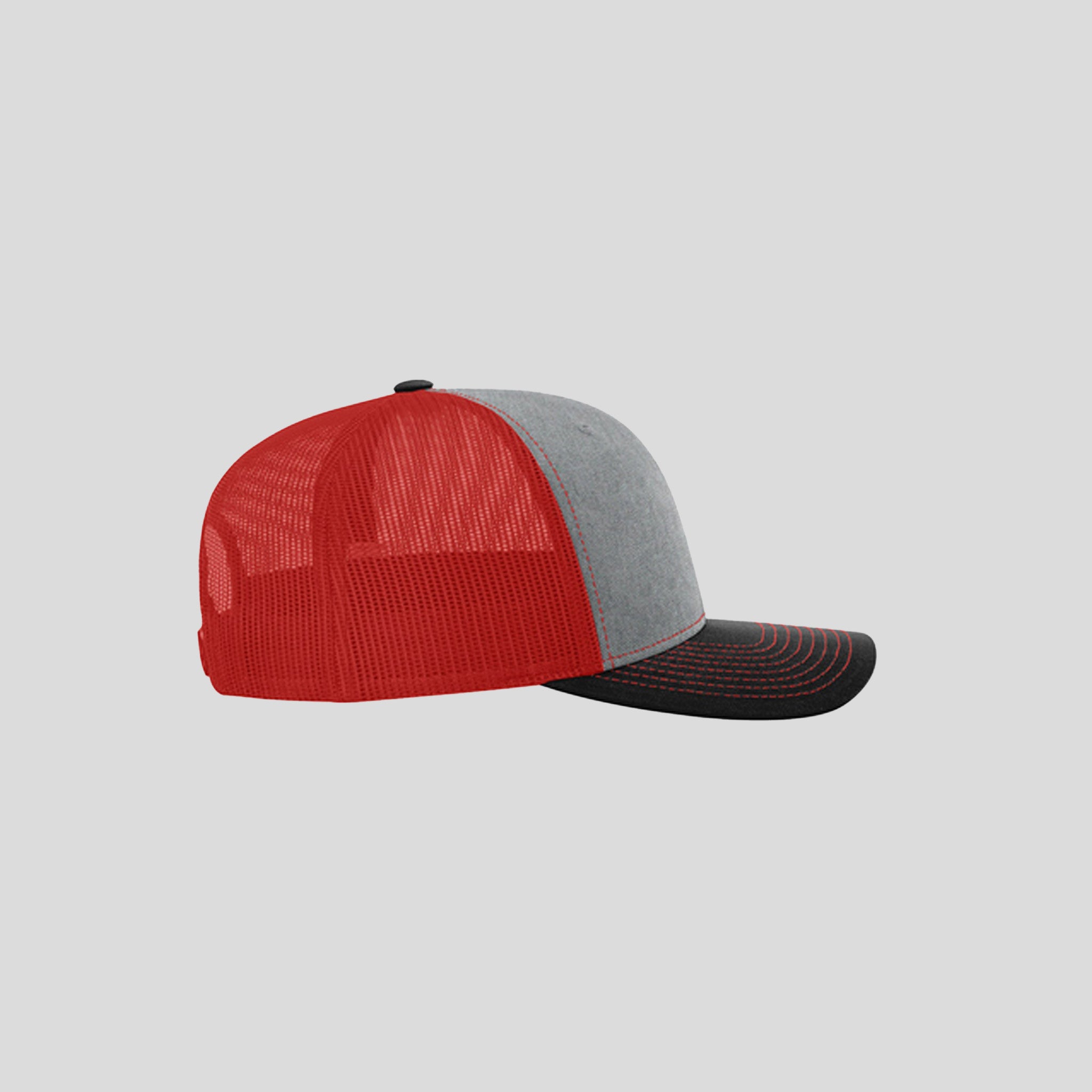 Richardson Trucker Cap | Heather Grey/Red/Black
