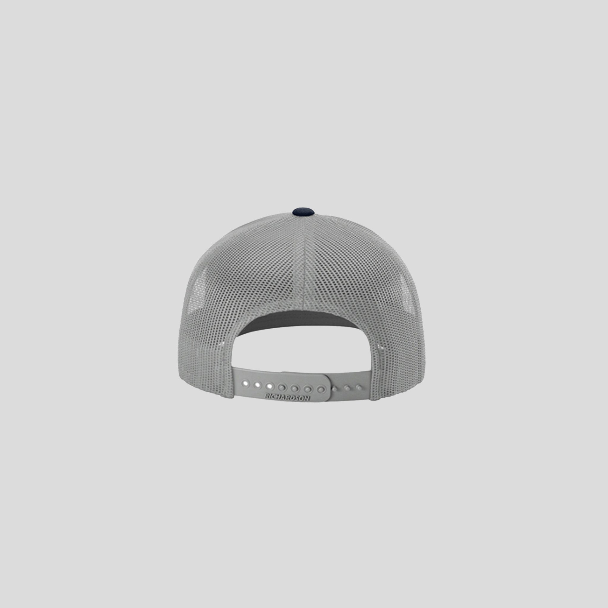 Richardson Trucker Cap | White/Aluminum/Navy