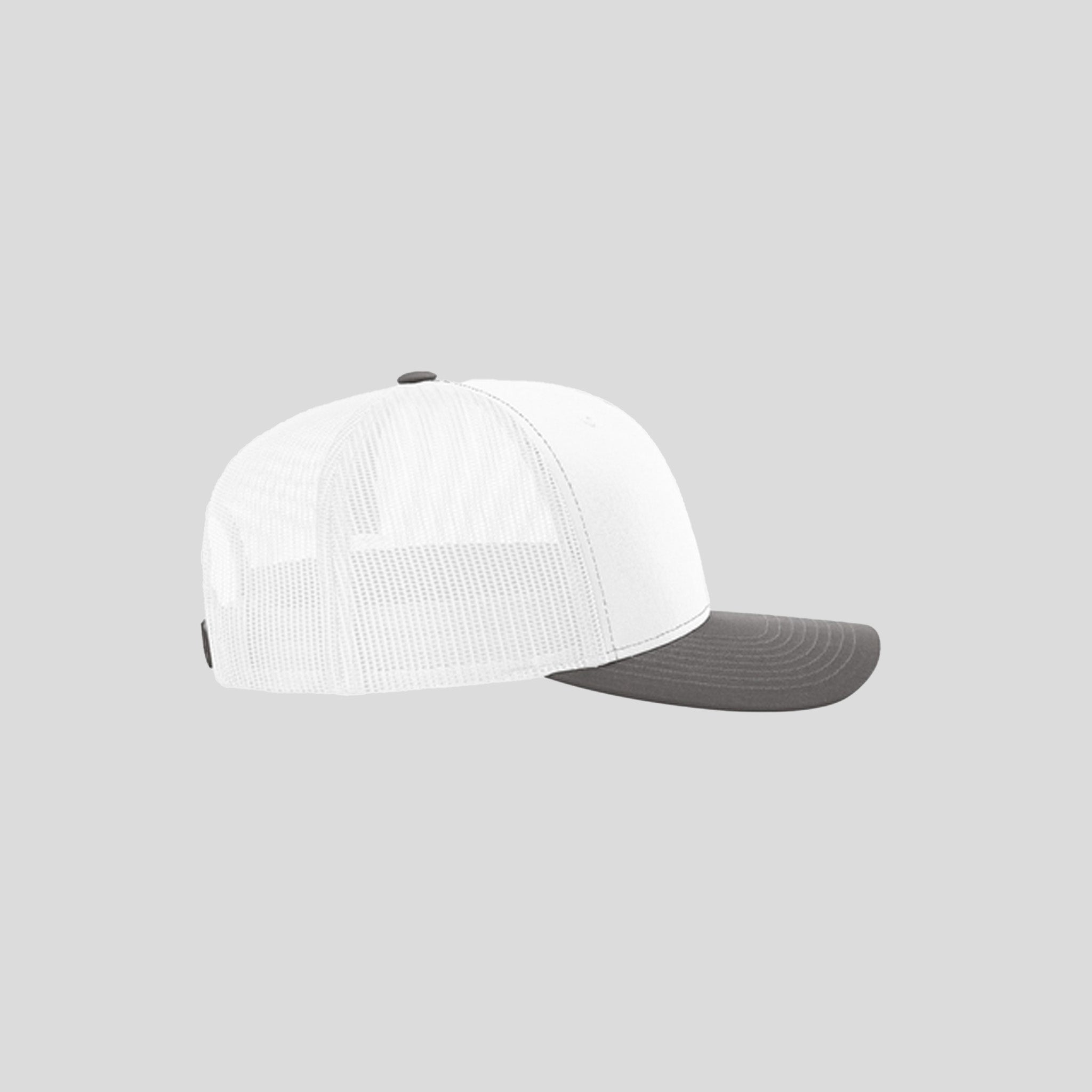 Richardson Trucker Cap | White/White/Charcoal