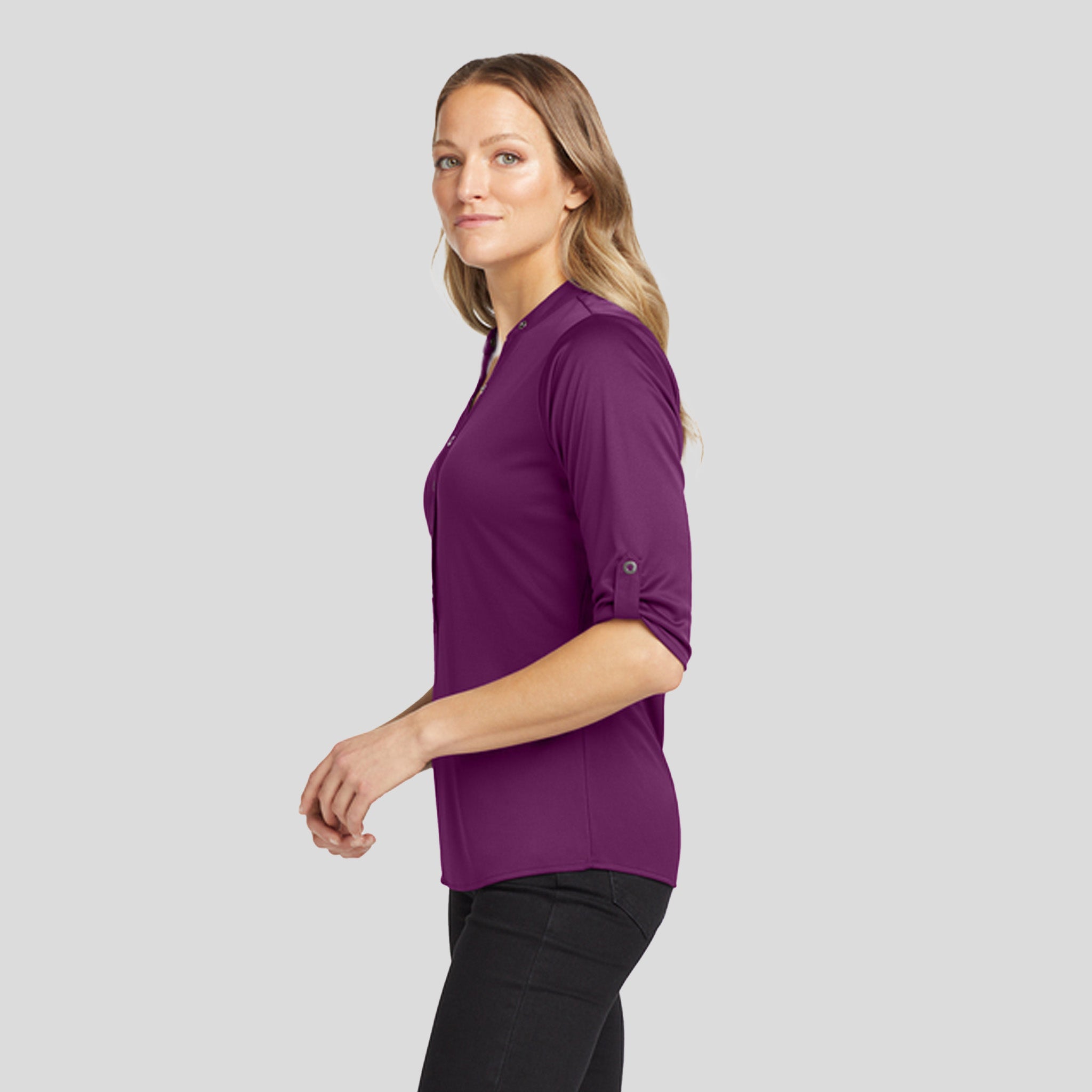 Crush Henley | Purple Luxe