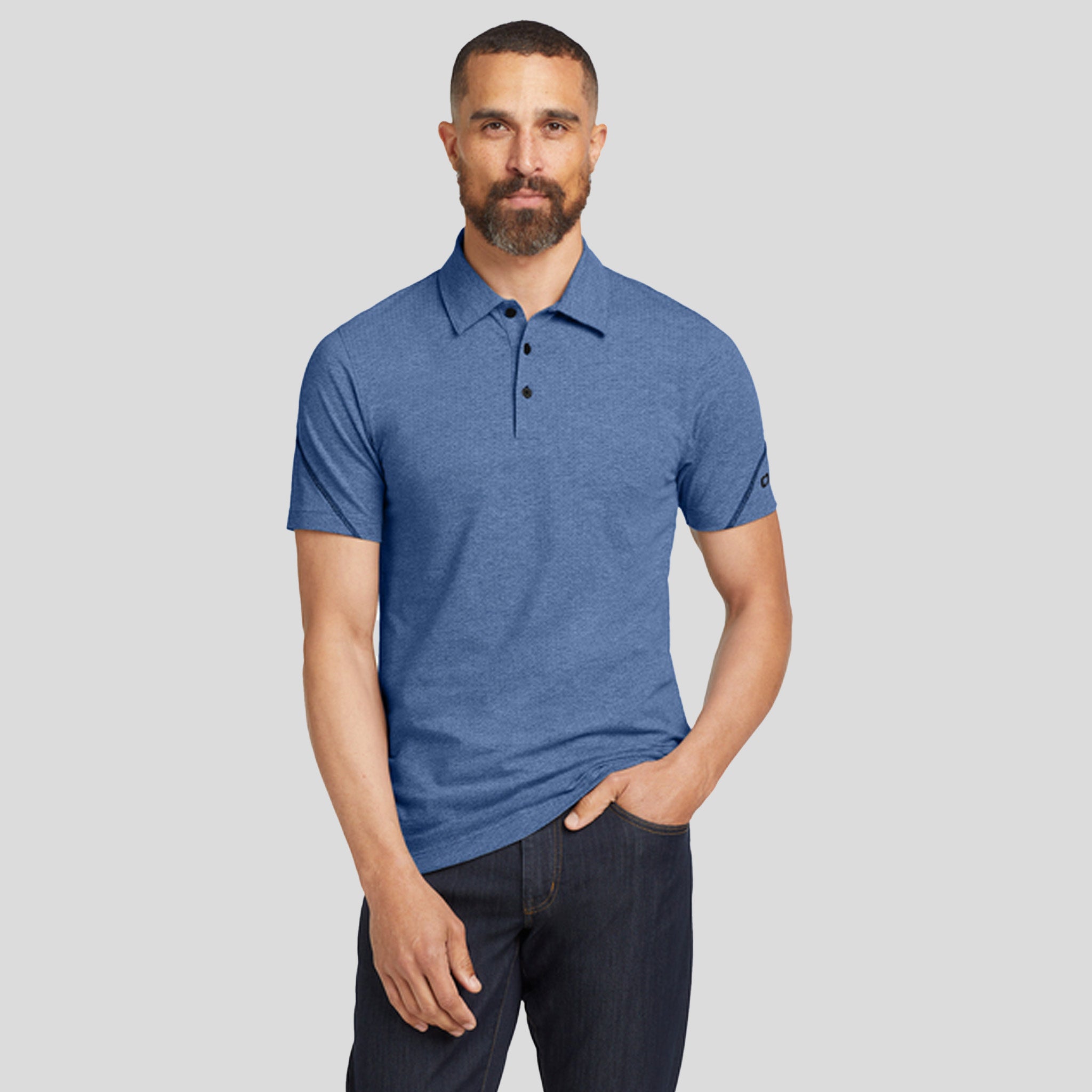 Tread Polo | Blue Heather