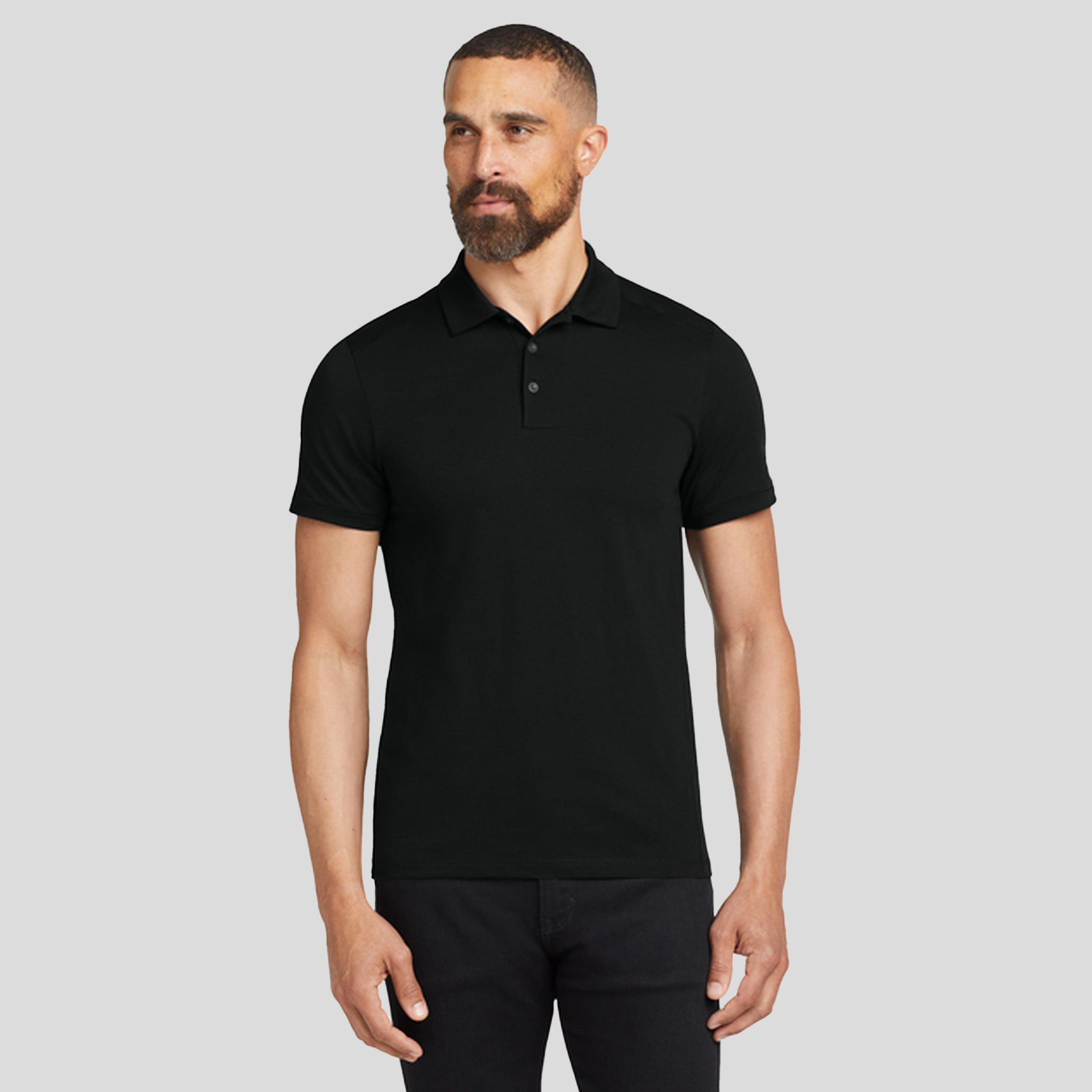 Code Stretch Polo | Blacktop
