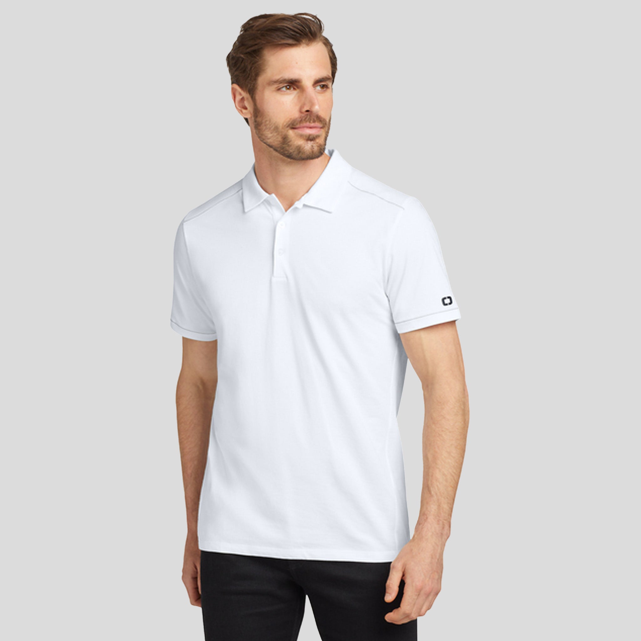 Code Stretch Polo | Bright White