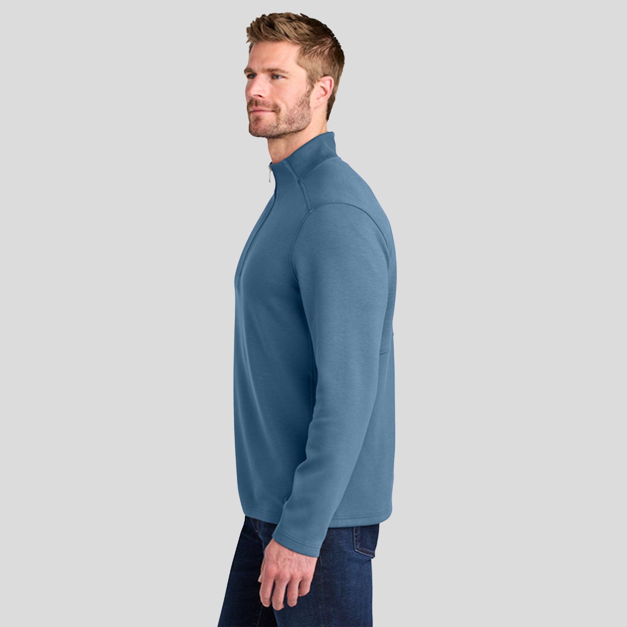 Transcend 1/4-Zip | Blue Mist