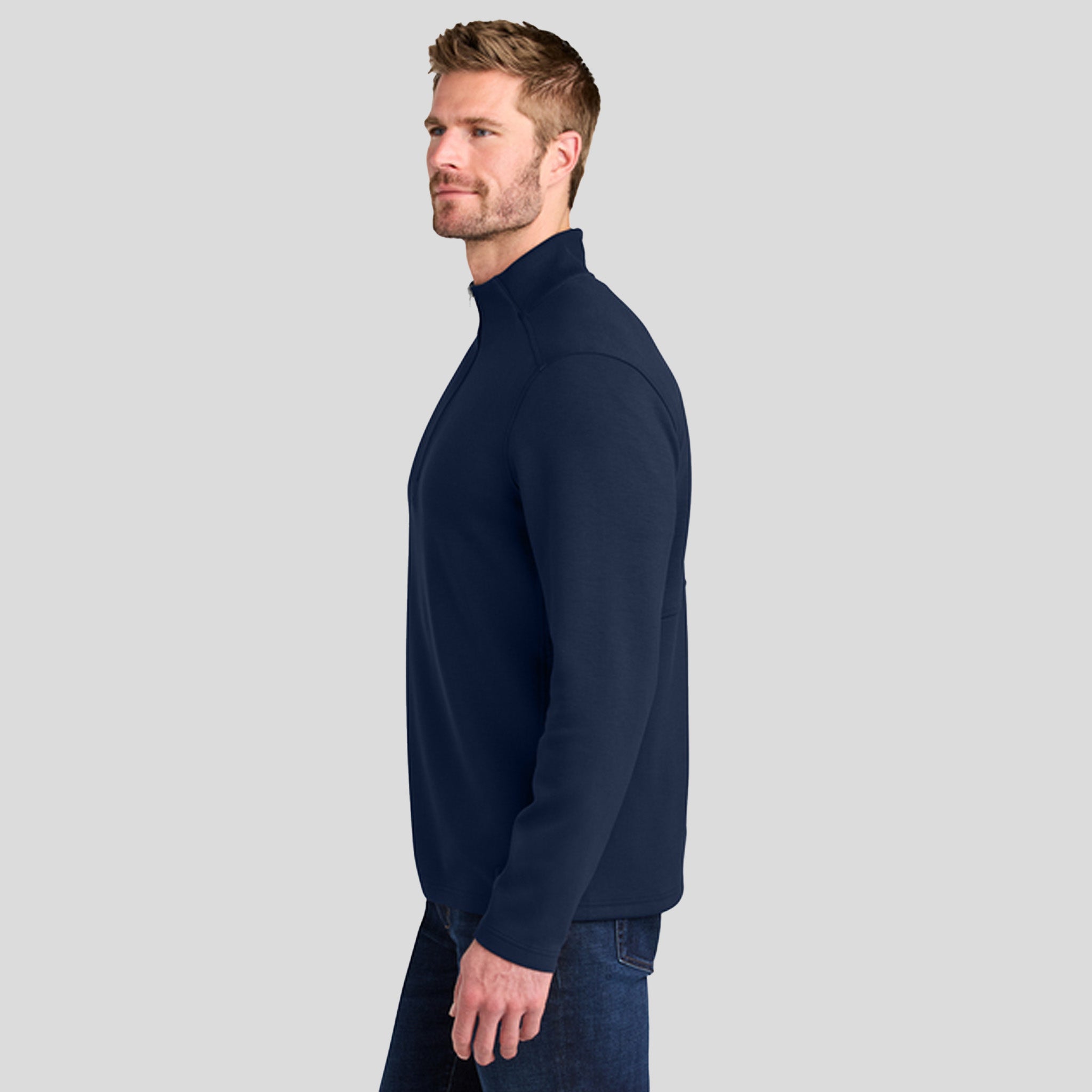 Transcend 1/4-Zip | River Blue Navy