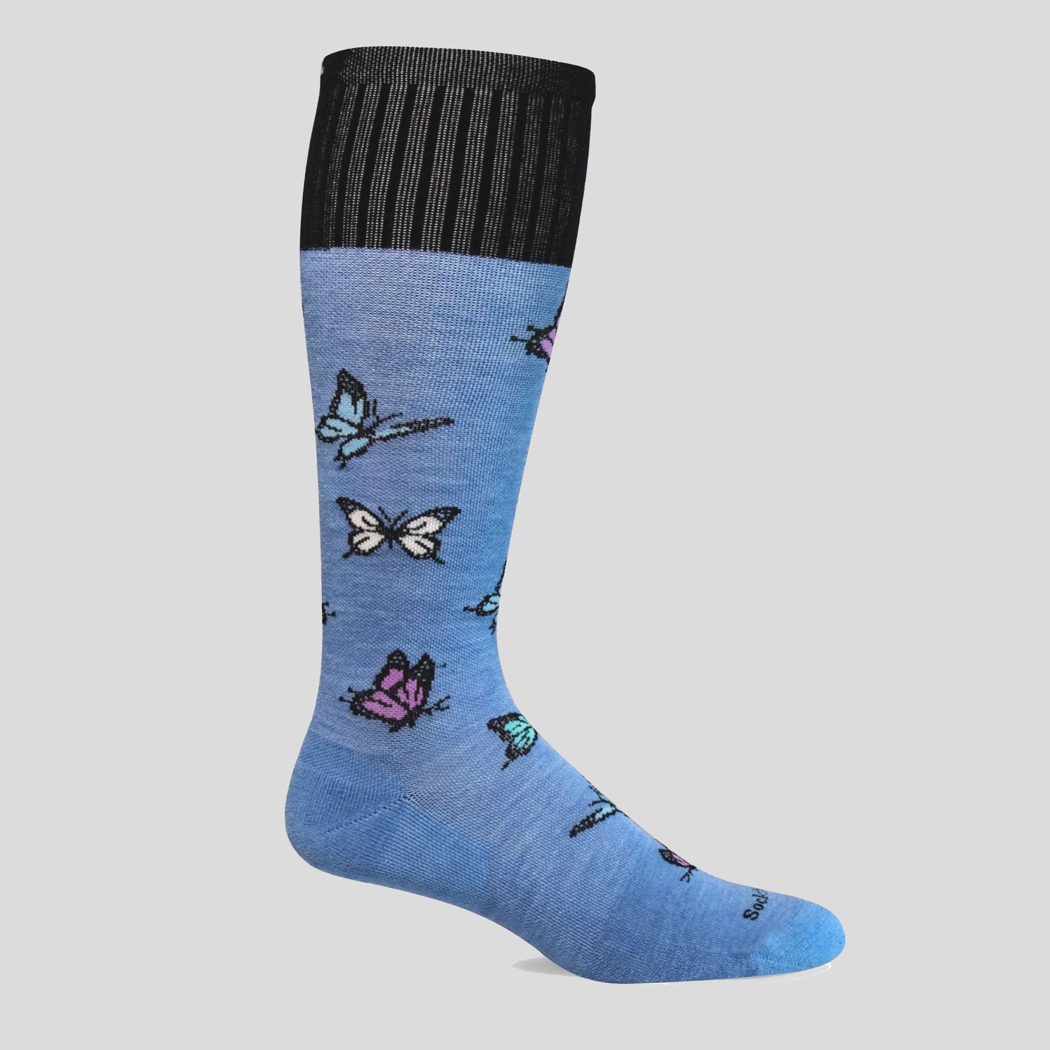 Flutter Firm Graduated Compression Socks | Cornflower
