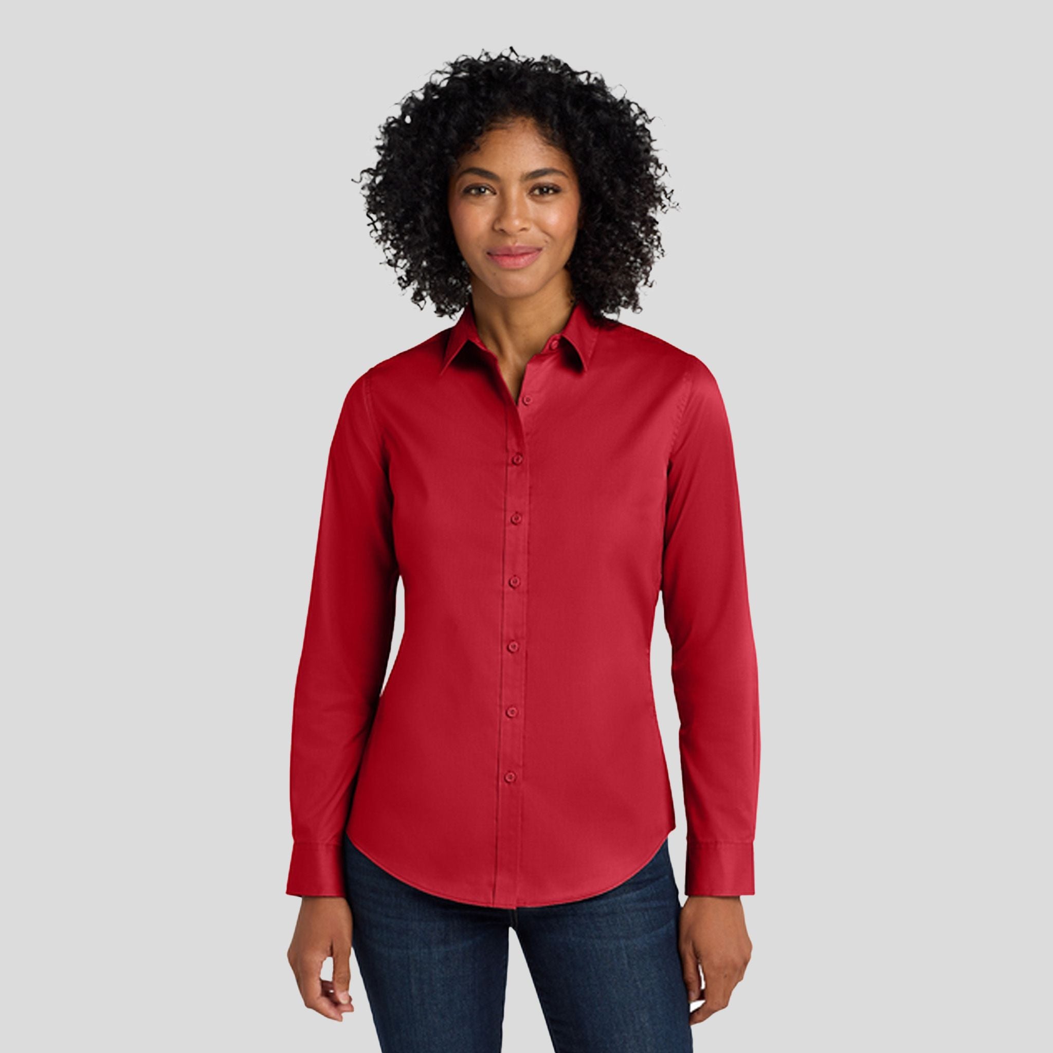 Women's SuperPro™ Twill Shirt | Rich Red