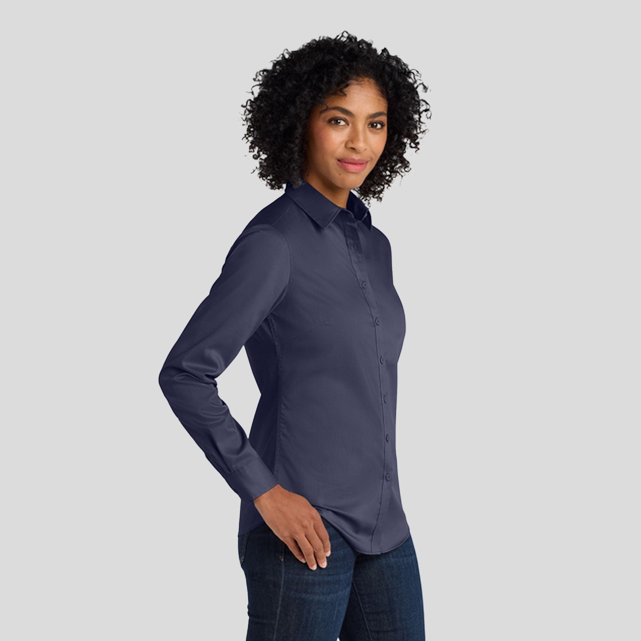 Women's SuperPro™ Twill Shirt | True Navy