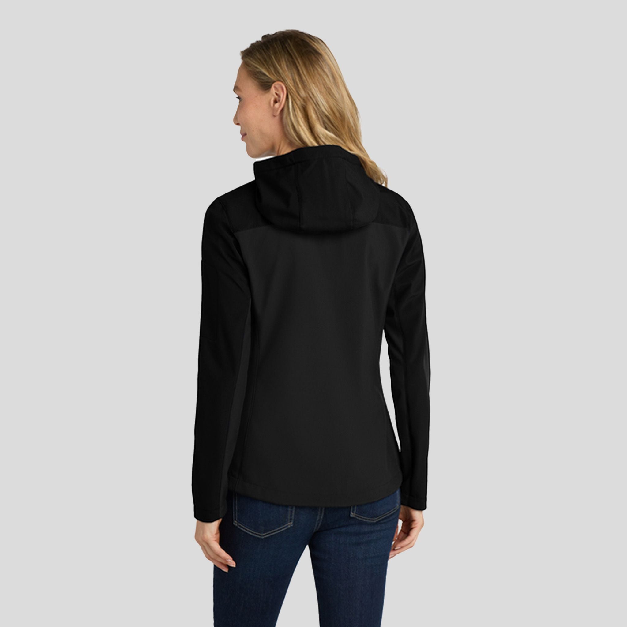 Women's Hooded Core Soft Shell Jacket | Black